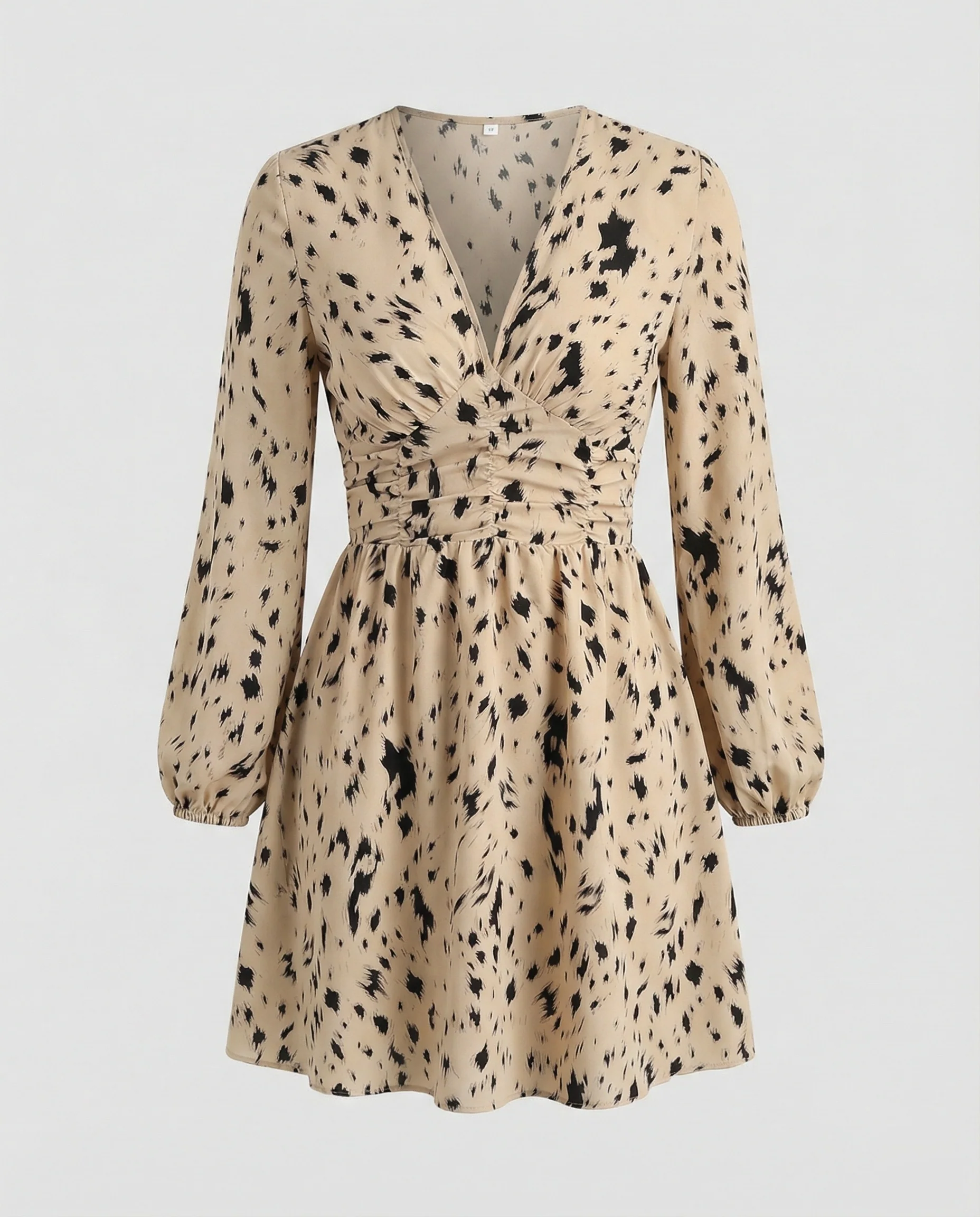 Damen Freizeitkleid Mini mit V-Ausschnitt - Image 5