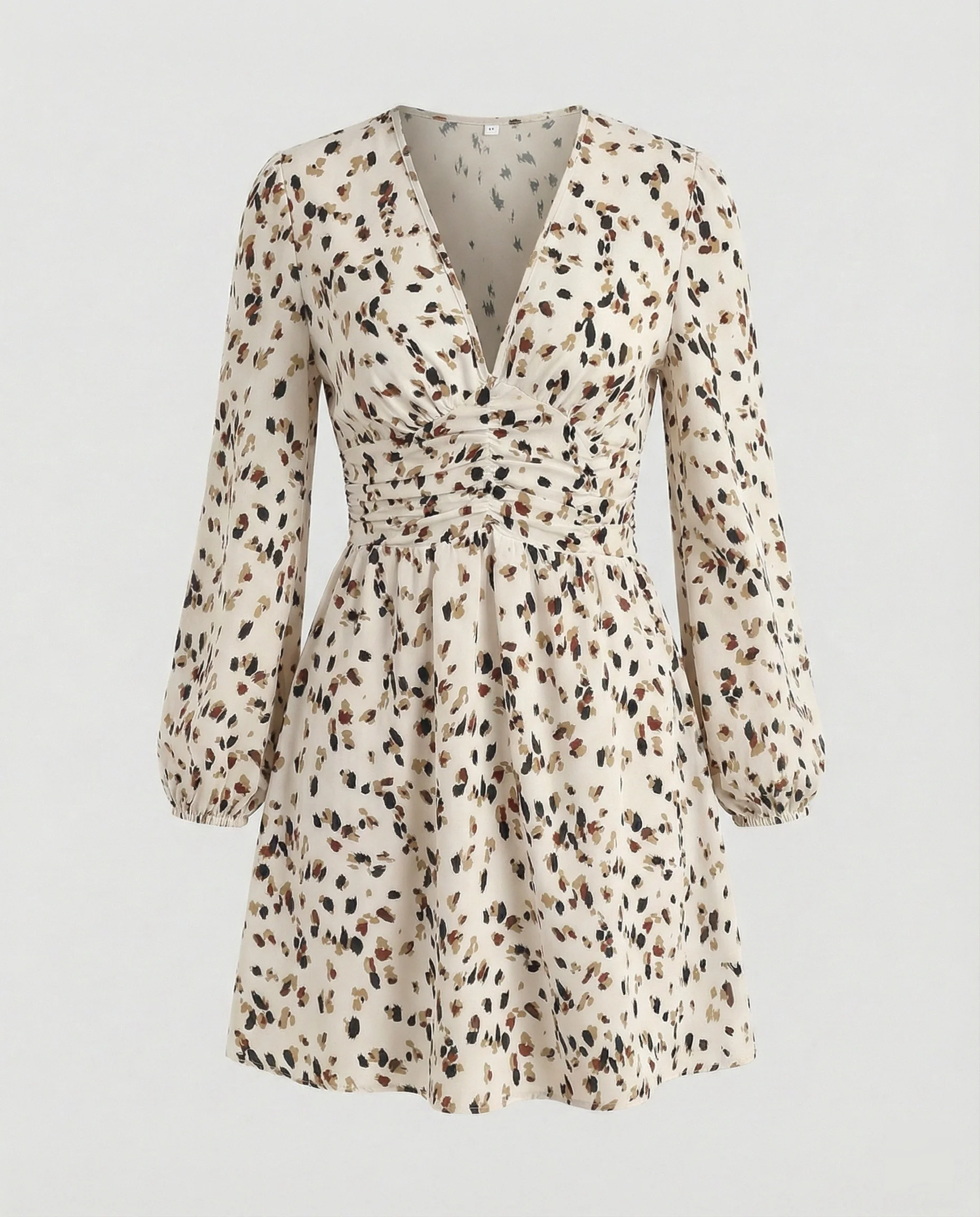 Damen Freizeitkleid Mini mit V-Ausschnitt - Image 6