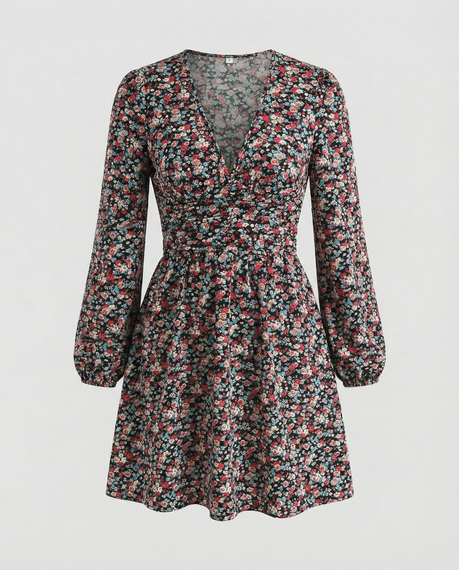 Damen Freizeitkleid Mini mit V-Ausschnitt - Image 7