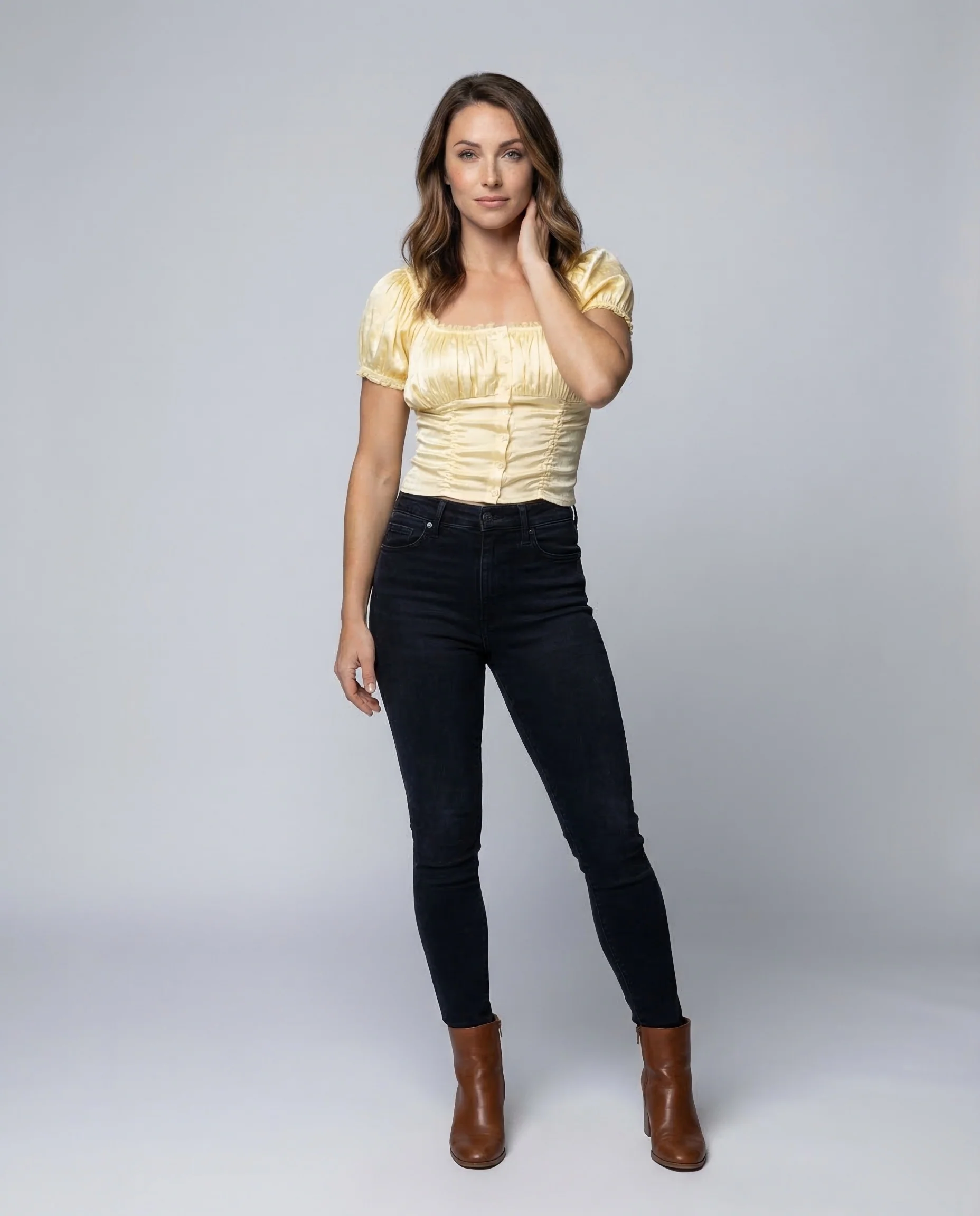 Damen Corset Top Satin