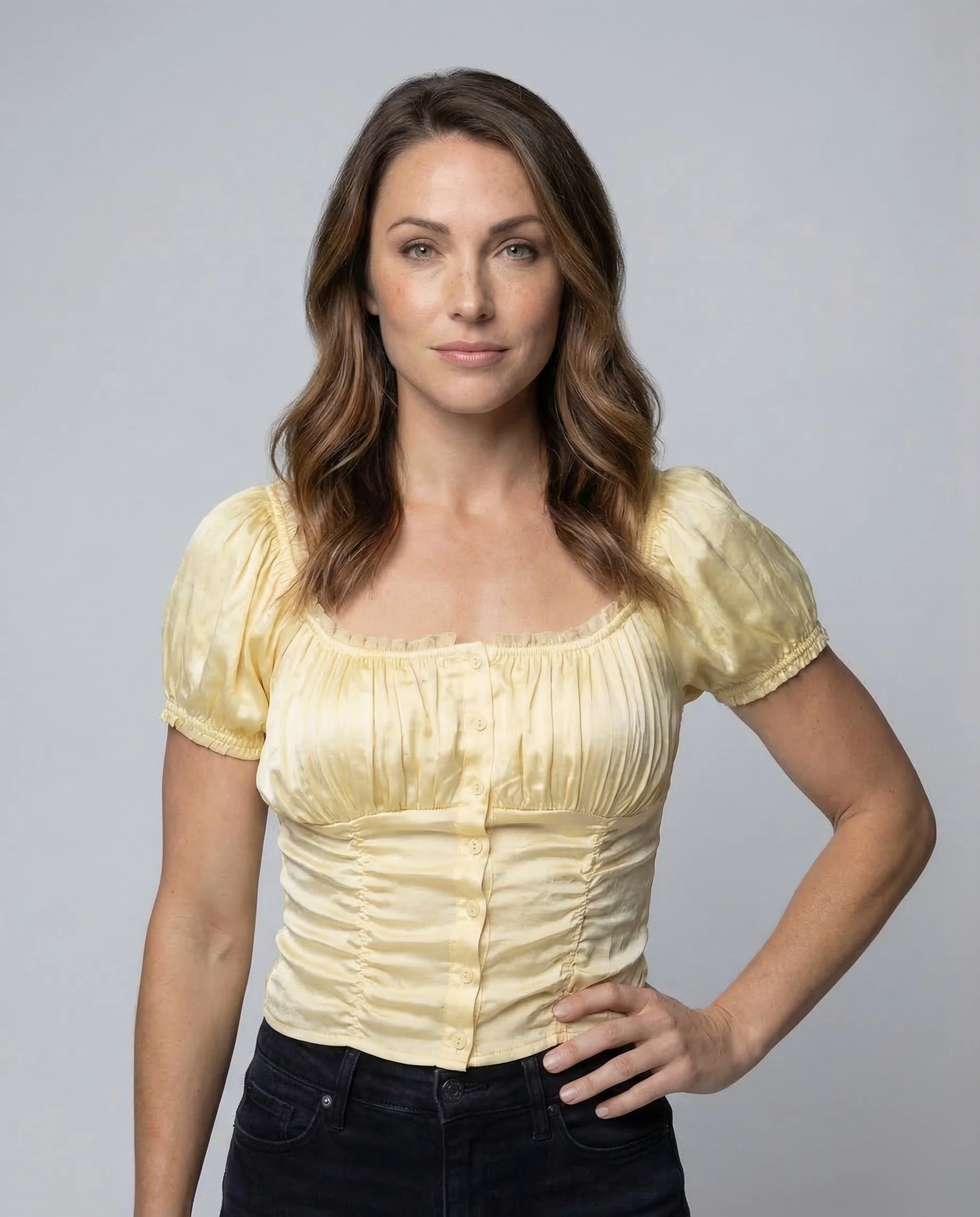 Damen Corset Top Satin - Image 2