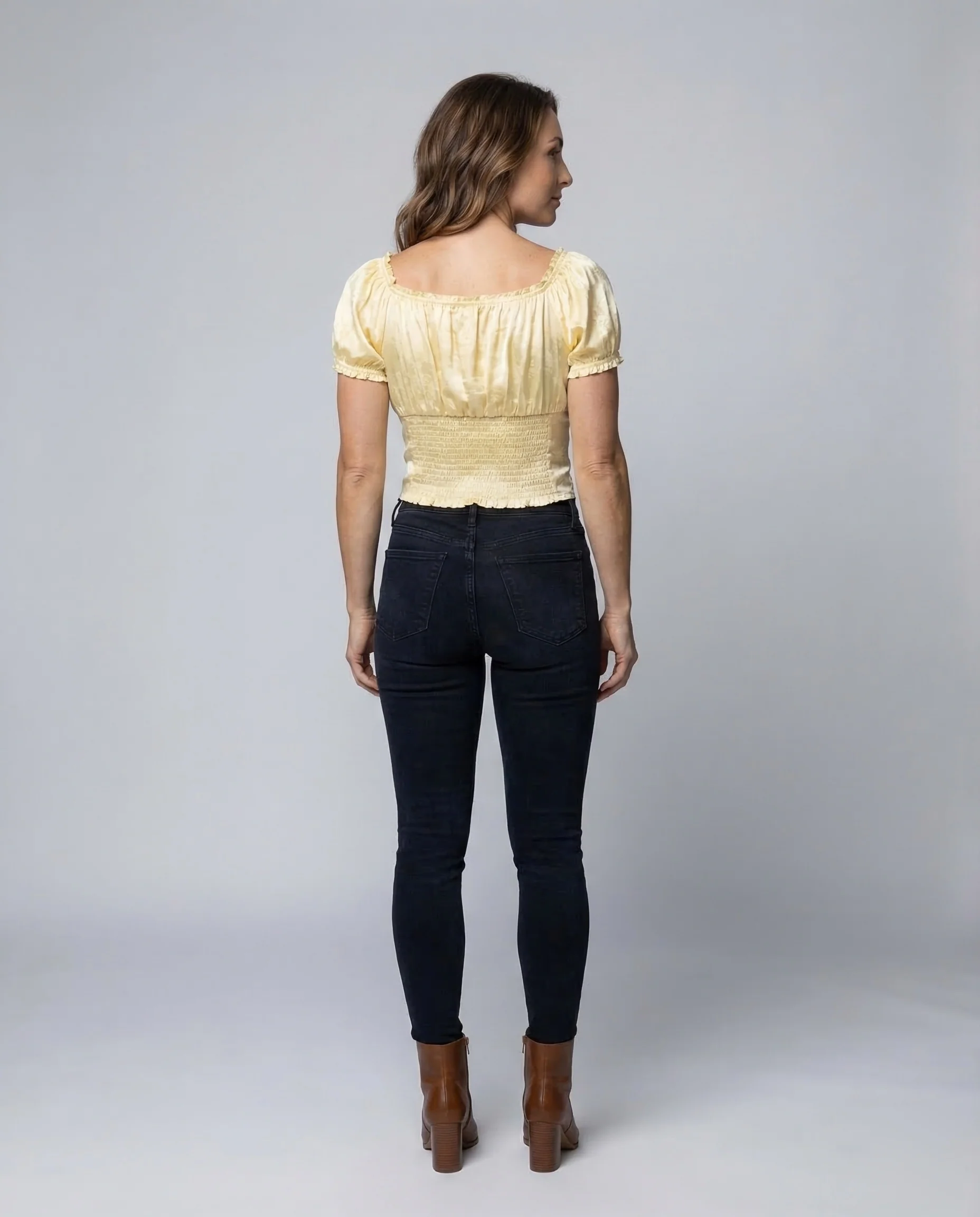 Damen Corset Top Satin - Image 4
