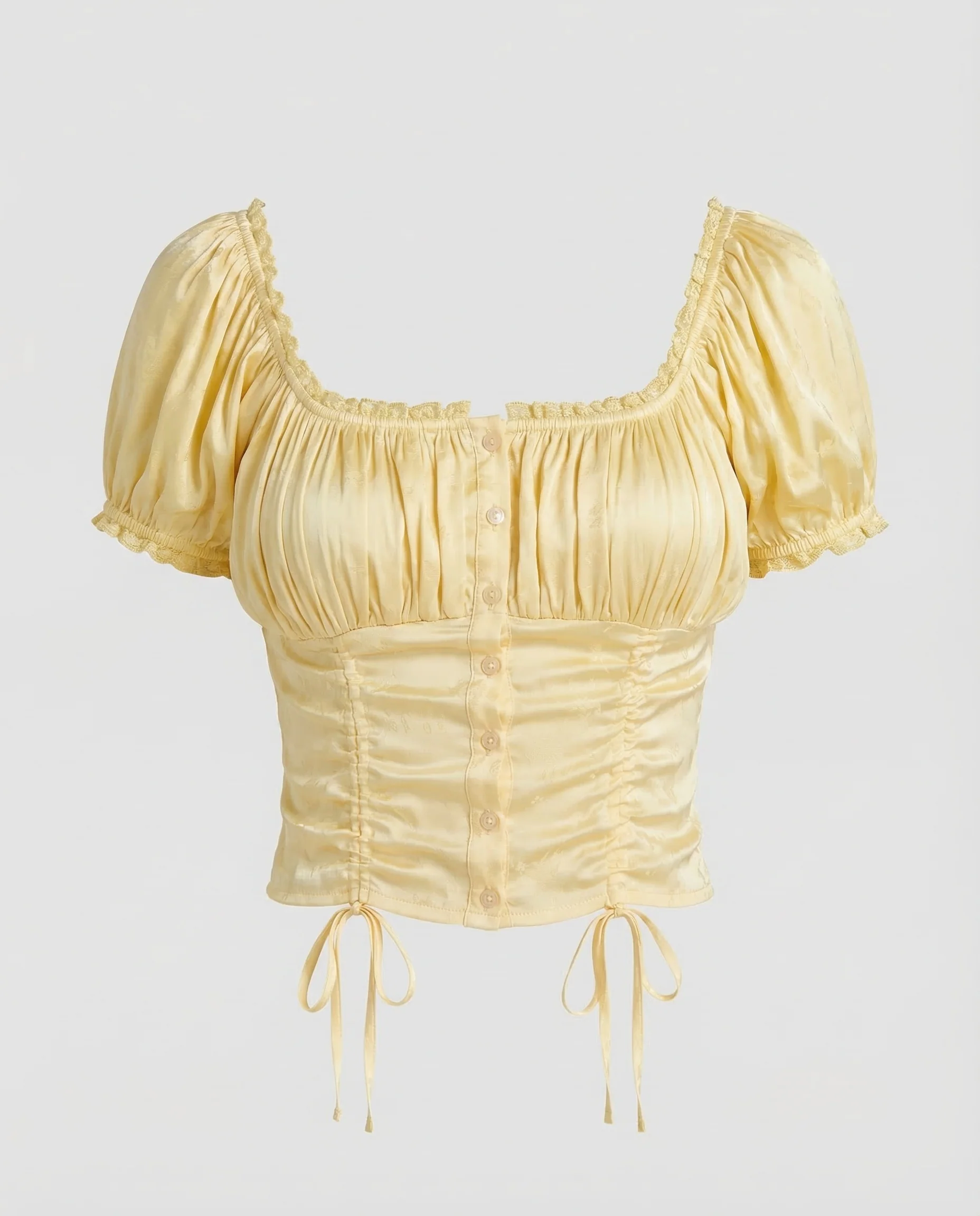 Damen Corset Top Satin - Image 5