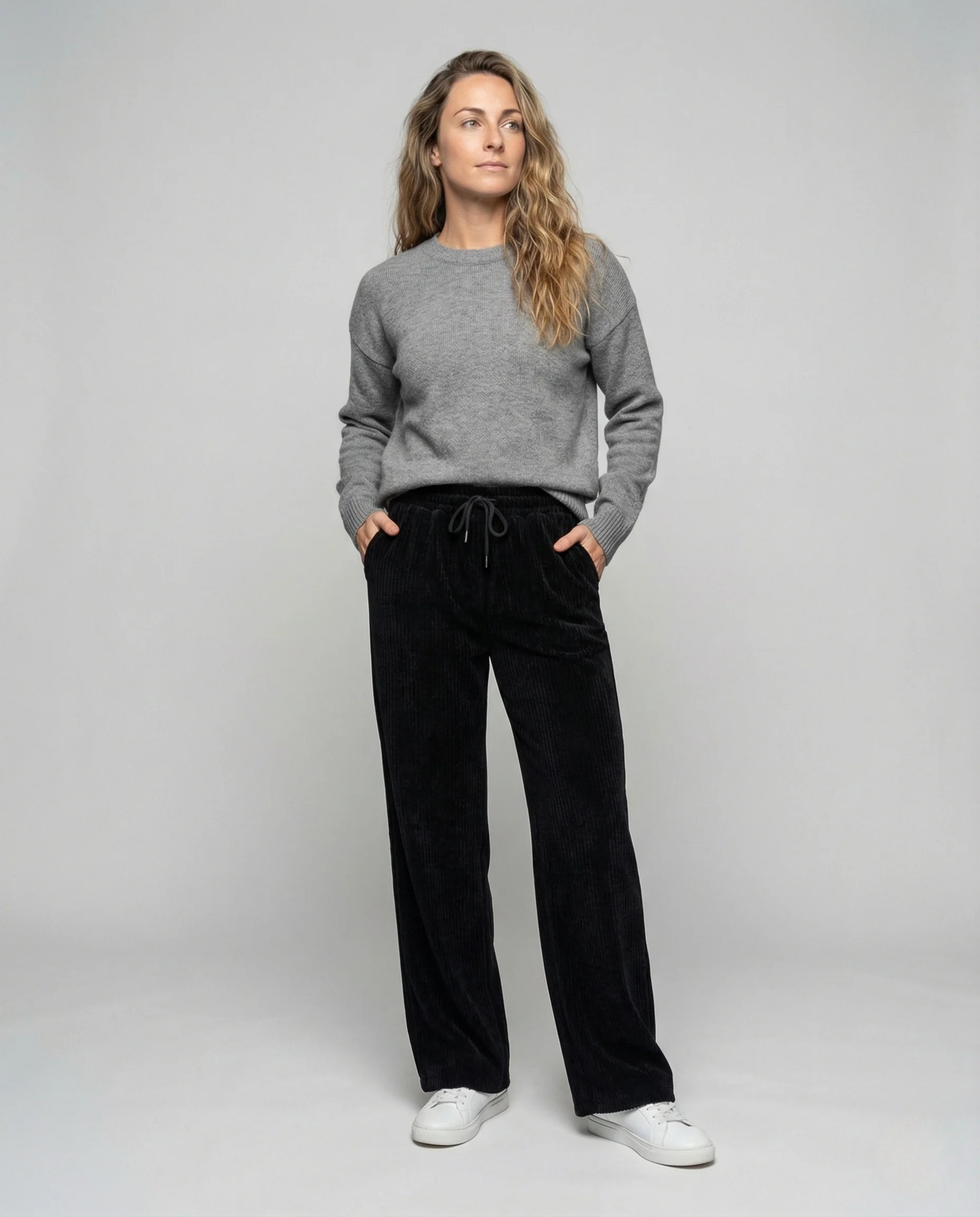 Damen Gerippte Thermo Loungehose - Image 2