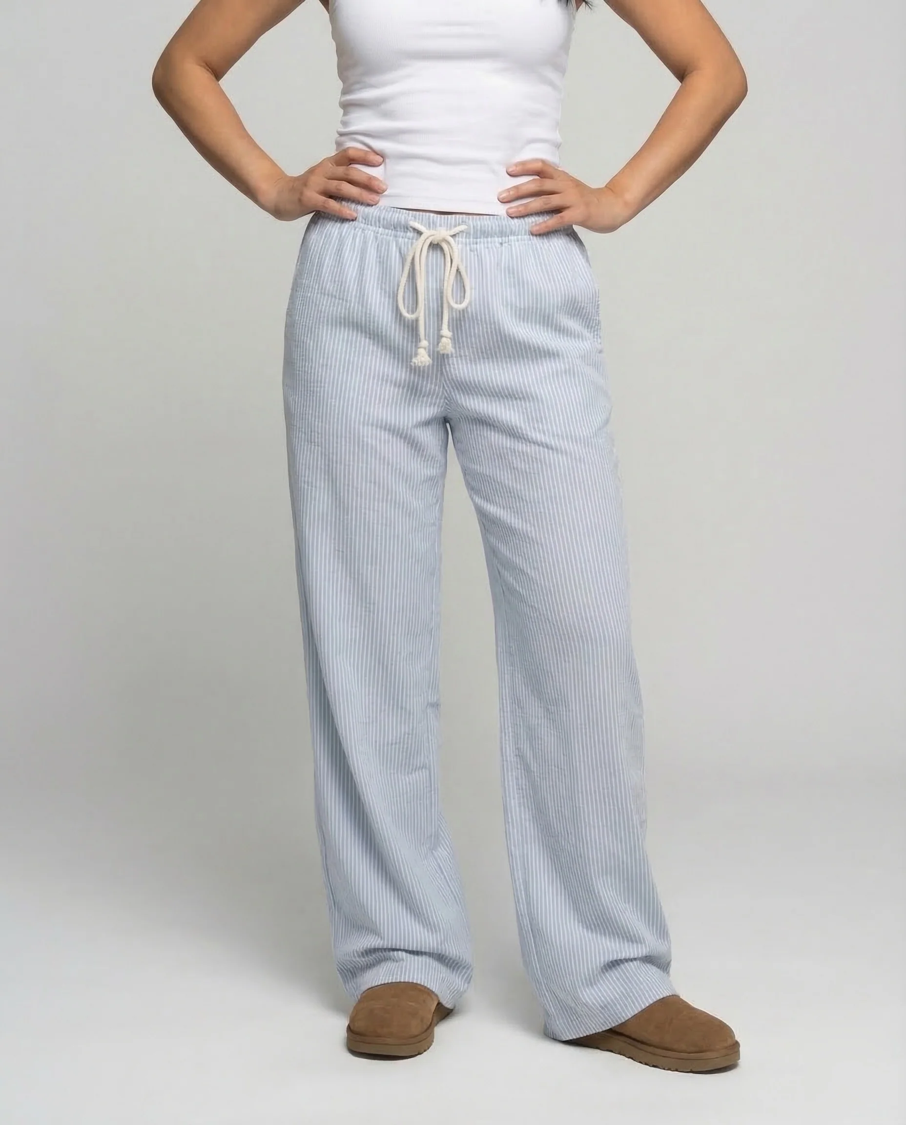 Damen Ripp Relaxhose Weit - Image 2