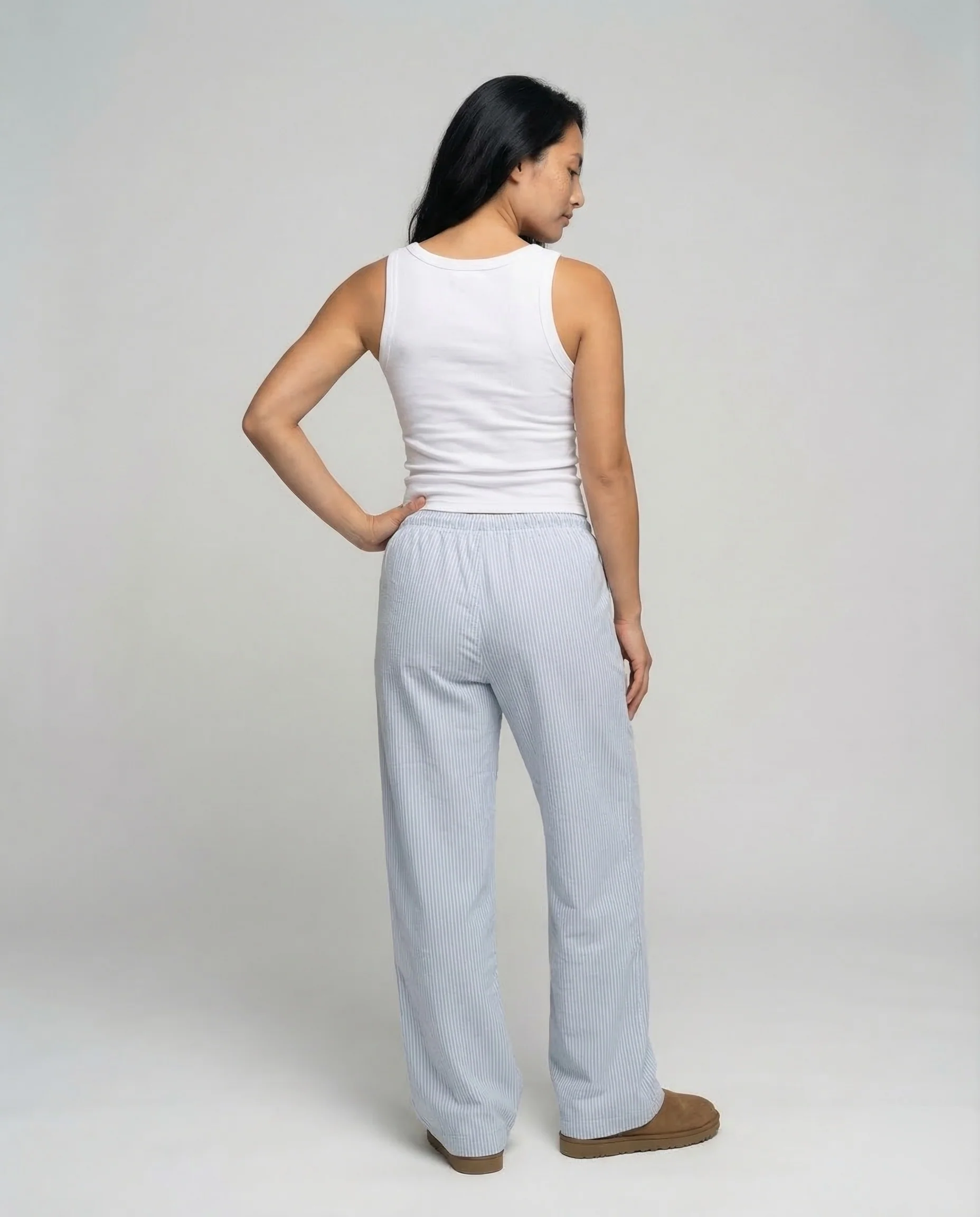 Damen Ripp Relaxhose Weit - Image 4