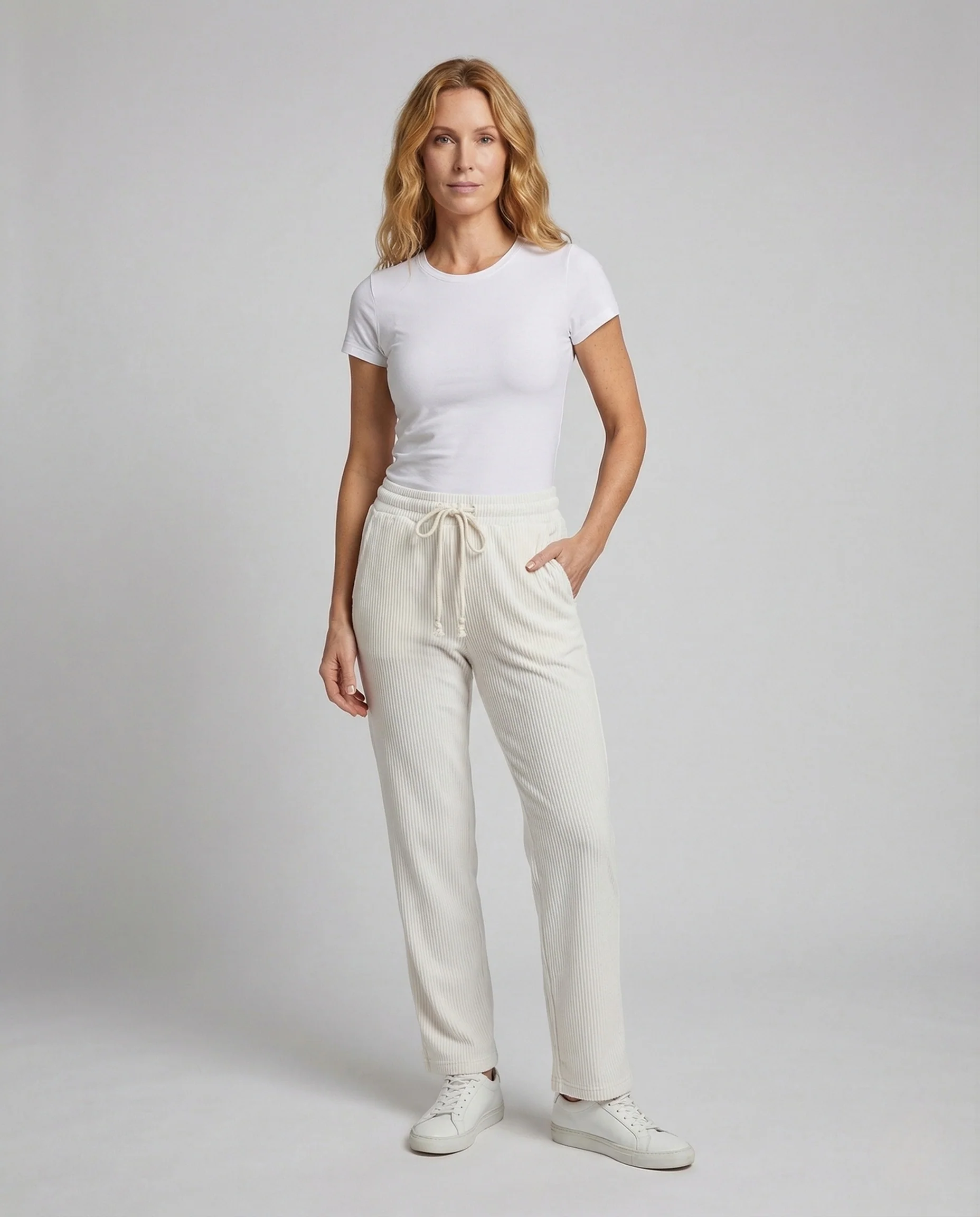 Damen Thermo Loungehose Ripp