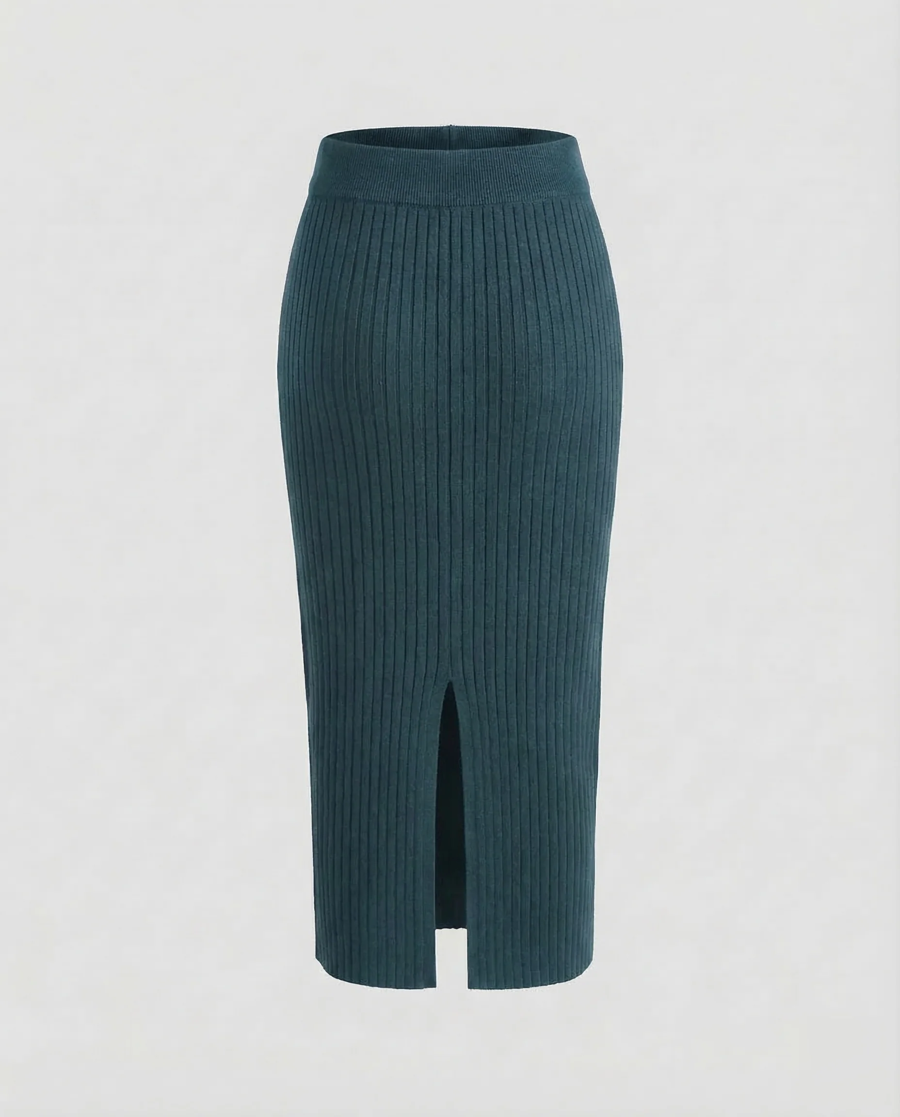 Damen Feinstrick Midirock mit Schlitz - Image 10
