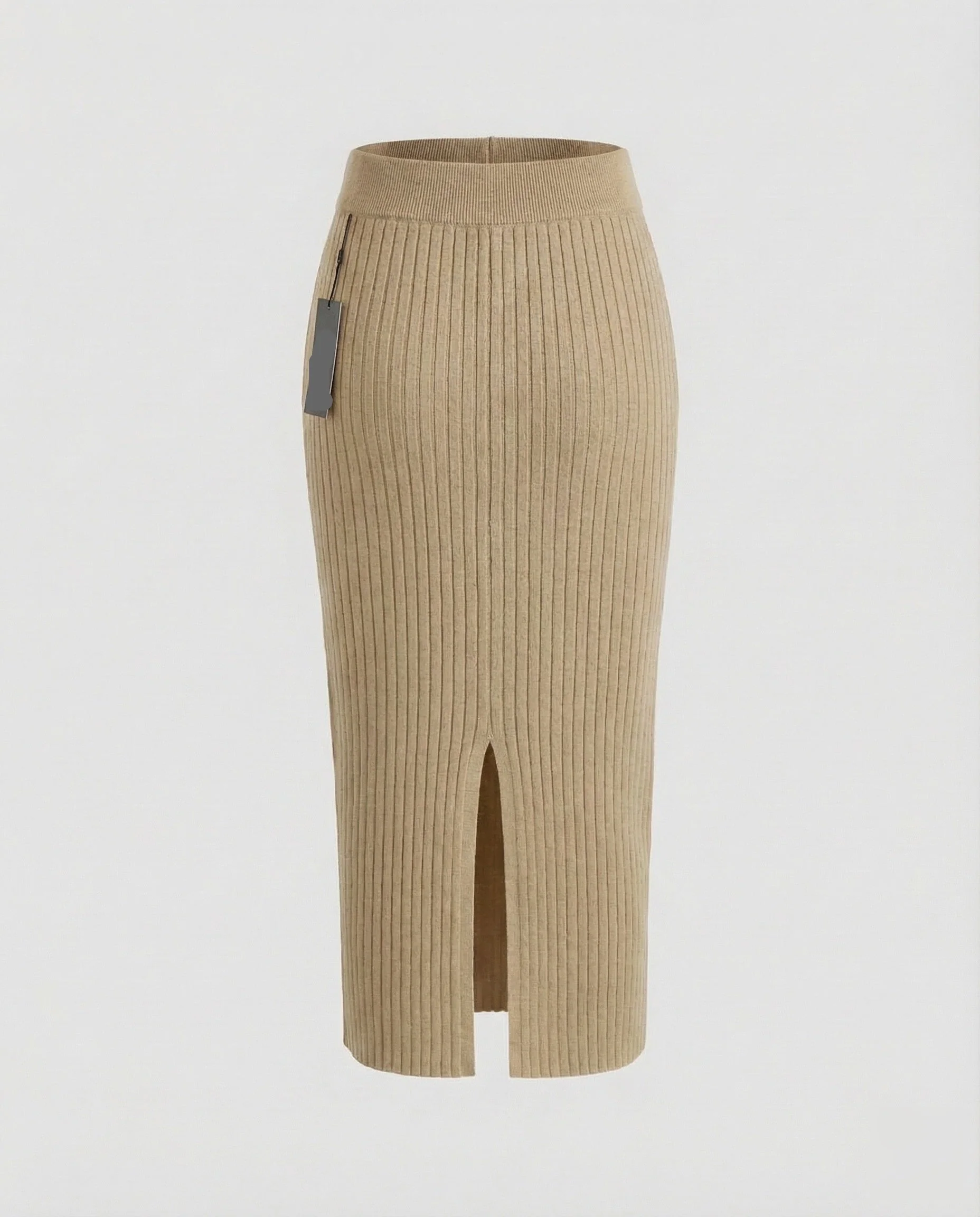 Damen Feinstrick Midirock mit Schlitz - Image 6