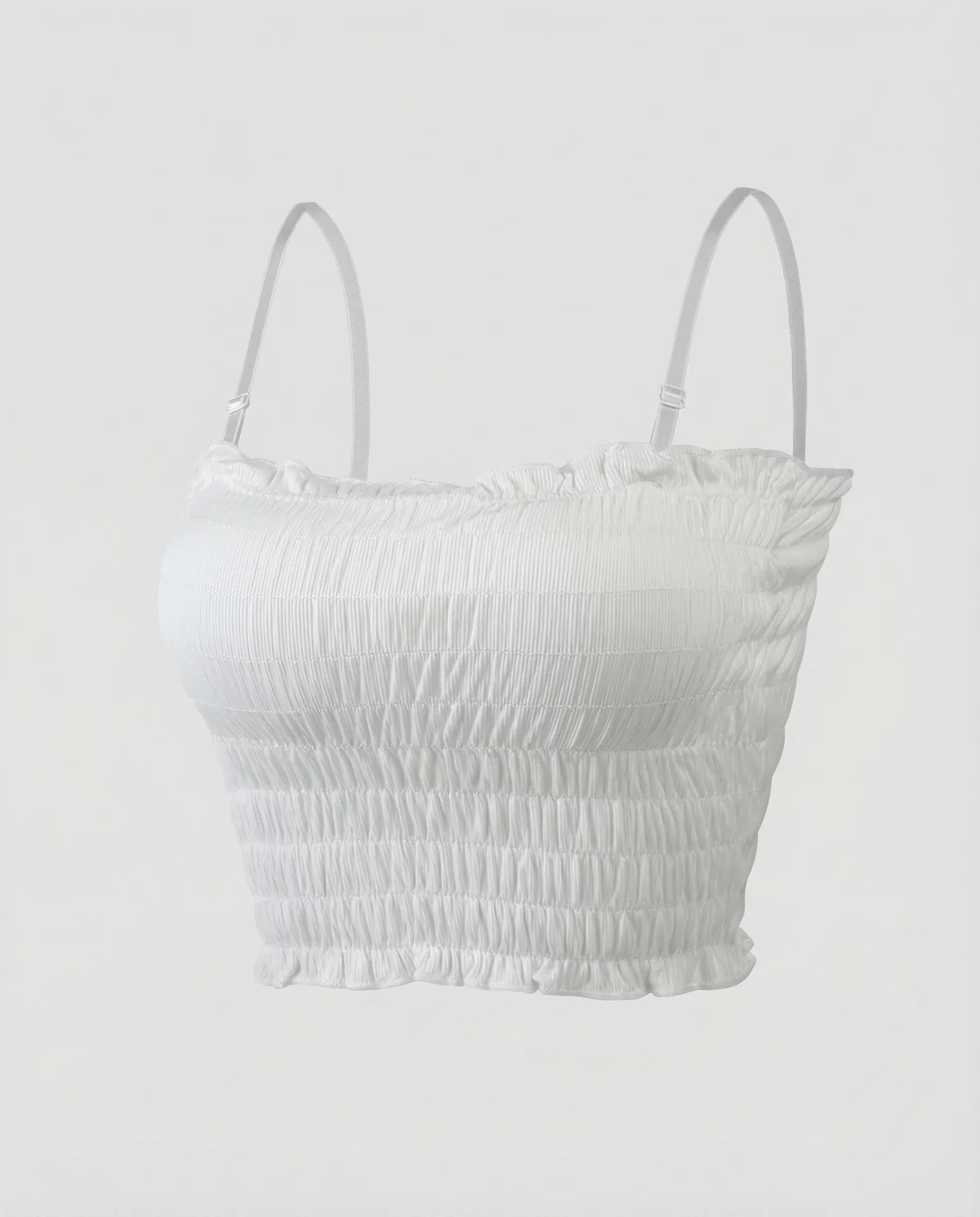 Damen Gesmoktes Crop Top - Image 5