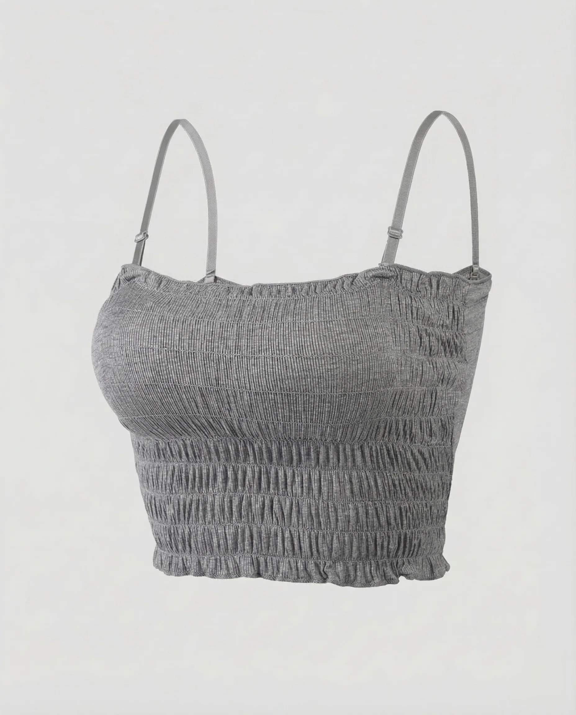 Damen Gesmoktes Crop Top - Image 6