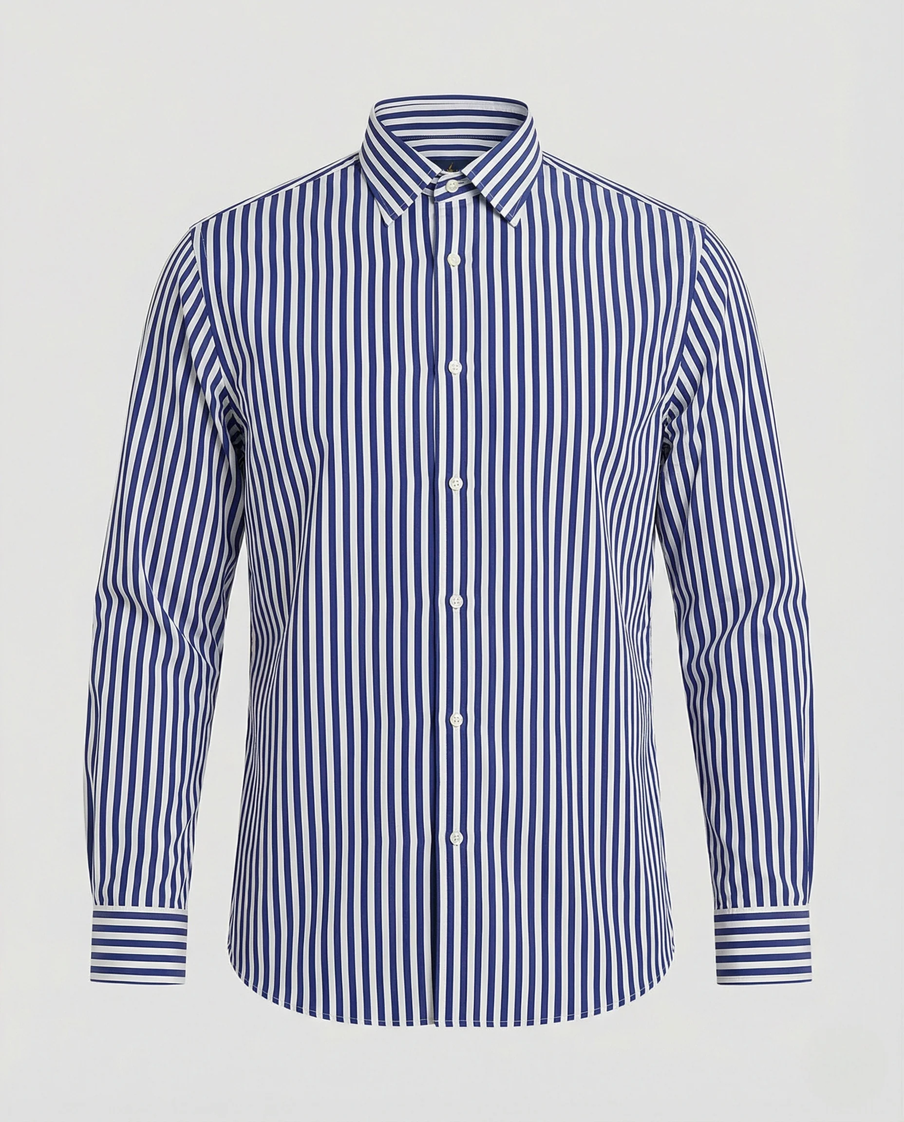 Damen Bluse Baumwolle gestreift Oversize - Image 4