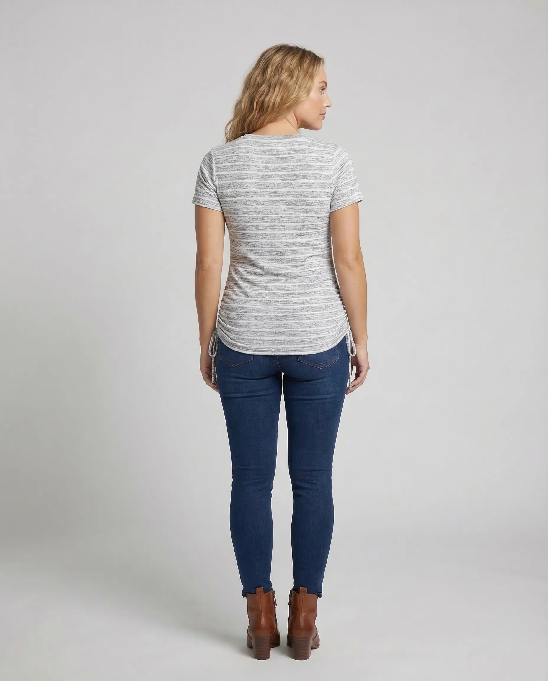 Damen Tunika Shirt Gestreift - Image 4