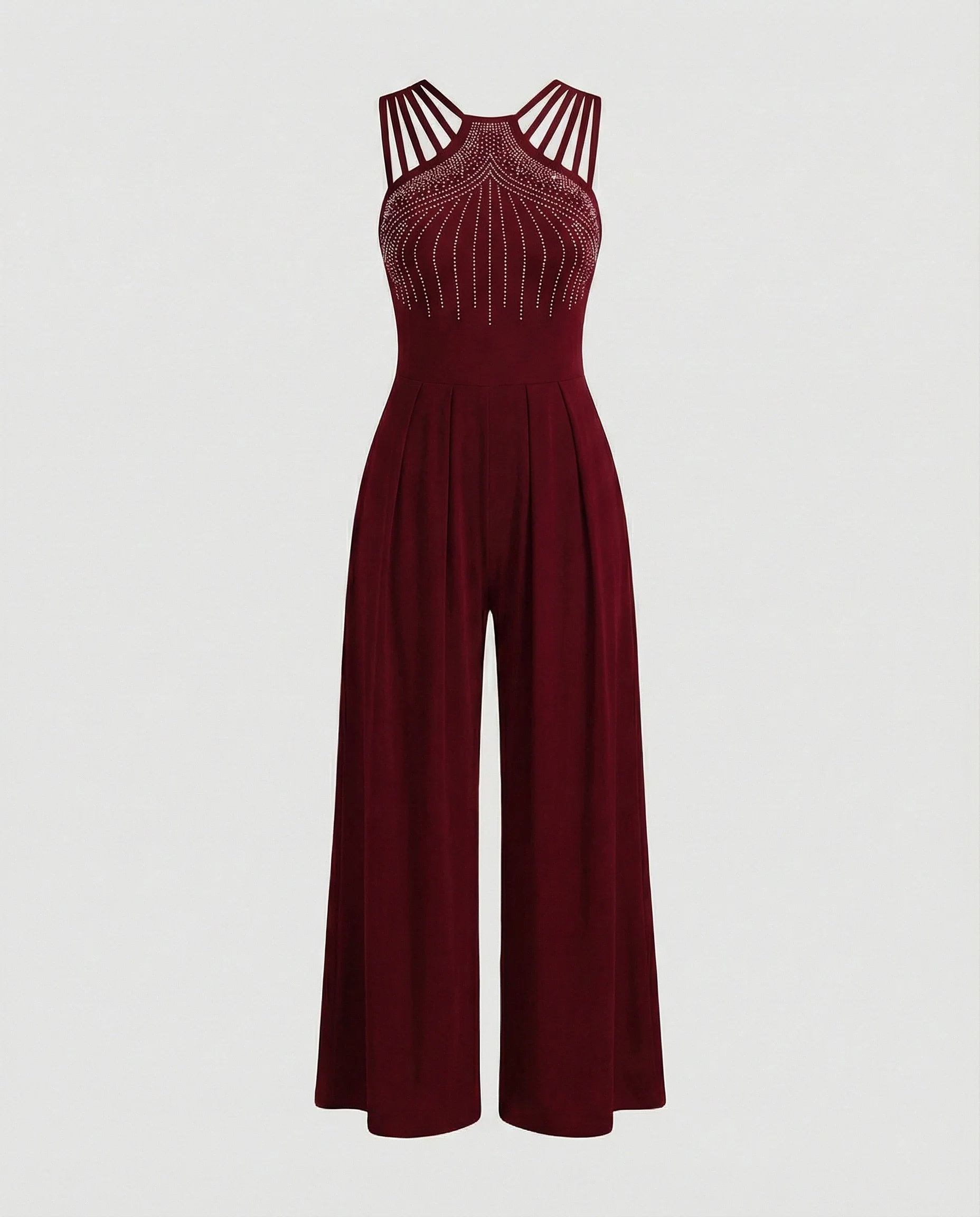 Damen Jumpsuit glamour Pailletten weit - Image 5