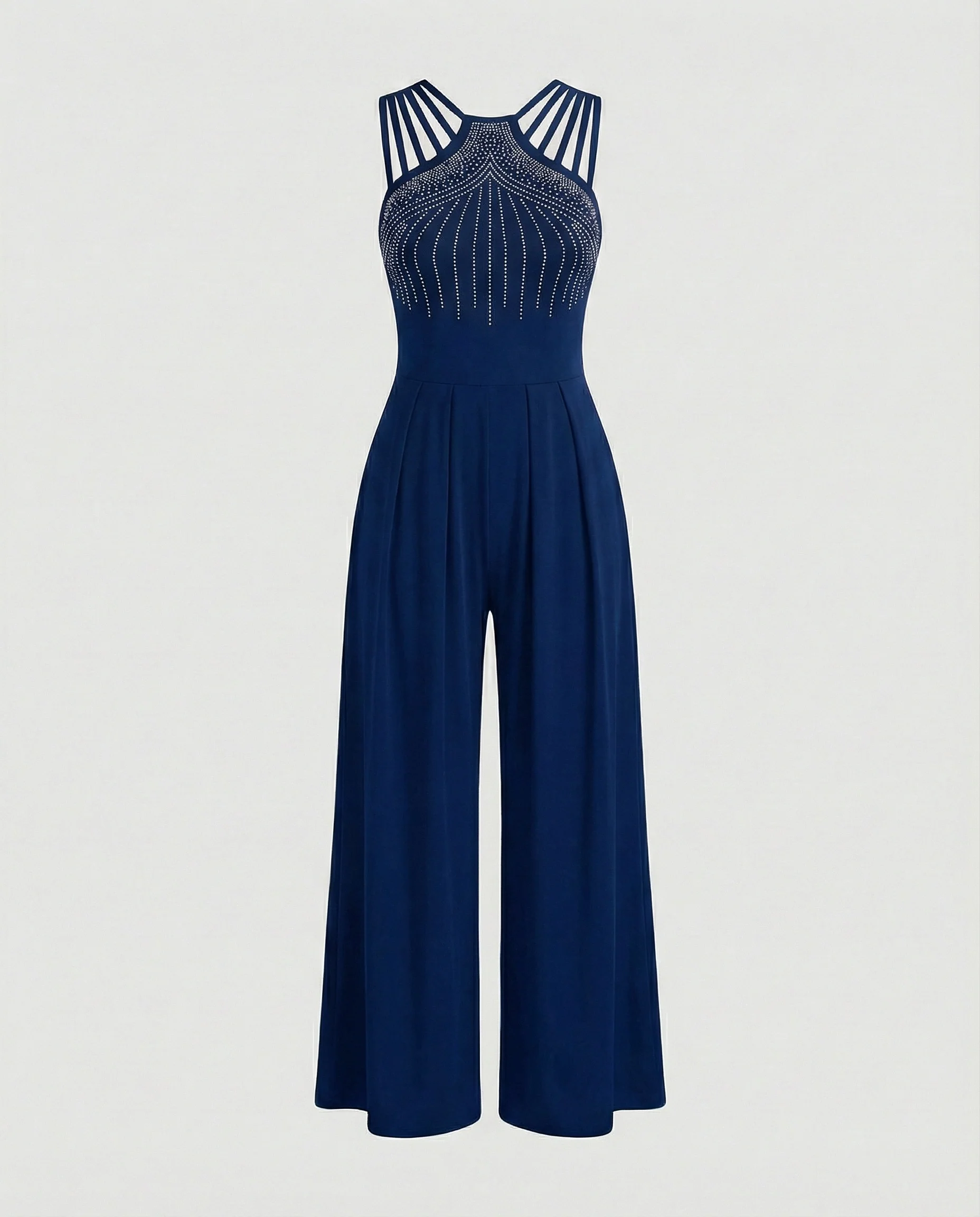Damen Jumpsuit glamour Pailletten weit - Image 6