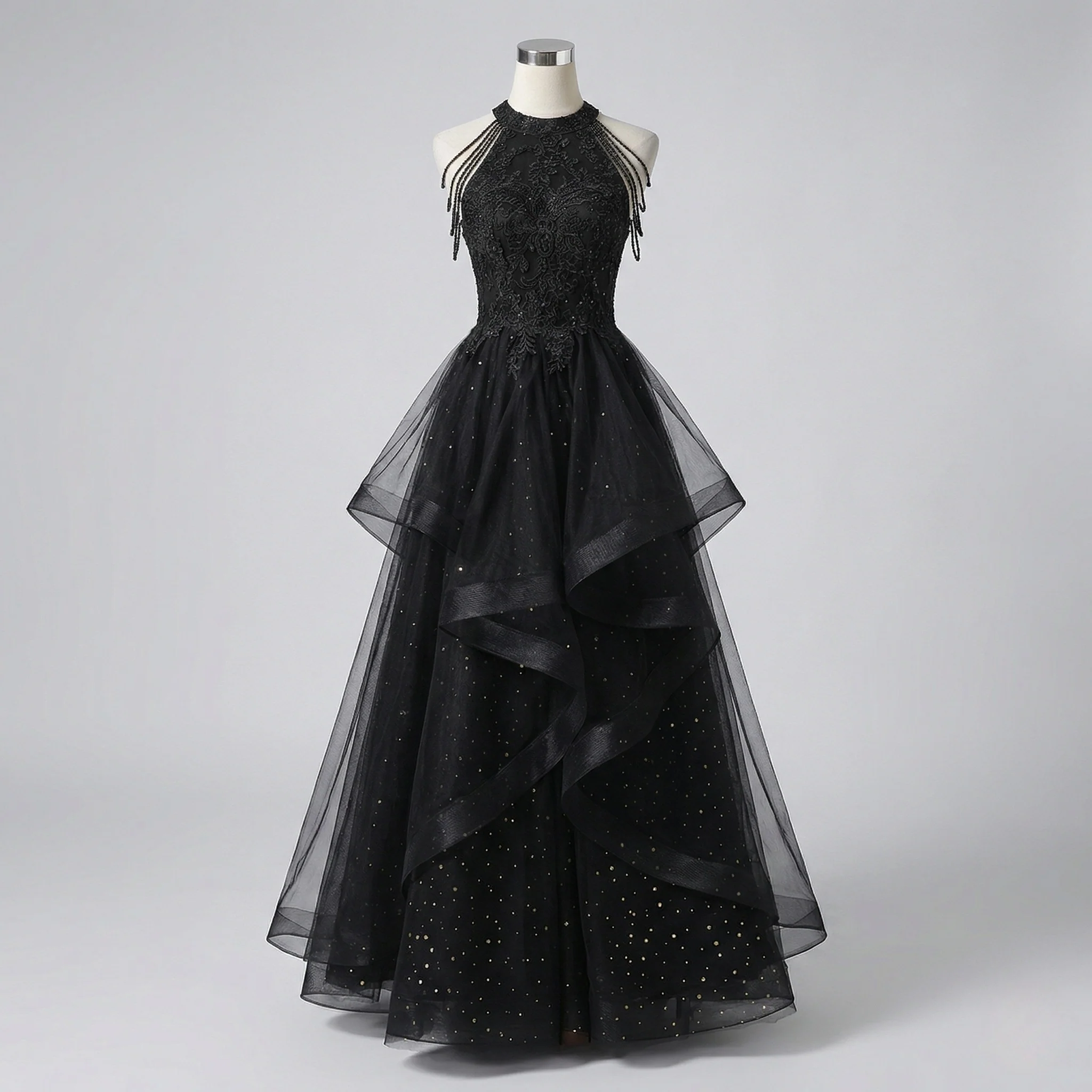 Damen Gala Tüllkleid mit Mieder - Image 5