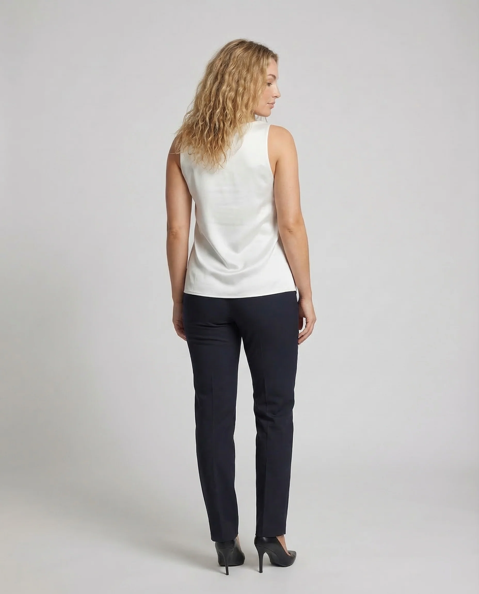 Damen Camisole Glanz U Ausschnitt - Image 3