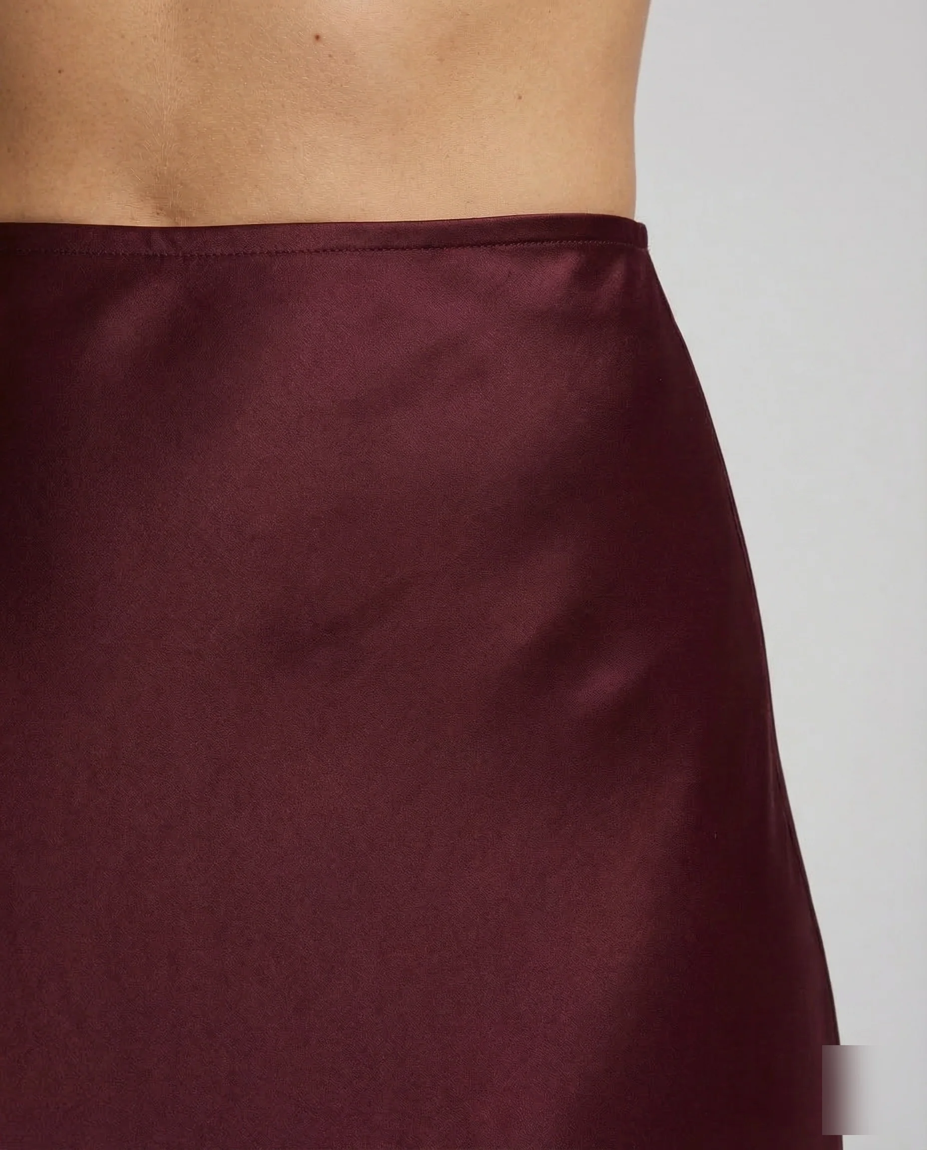 Damen Satin Maxirock Minimal - Image 3