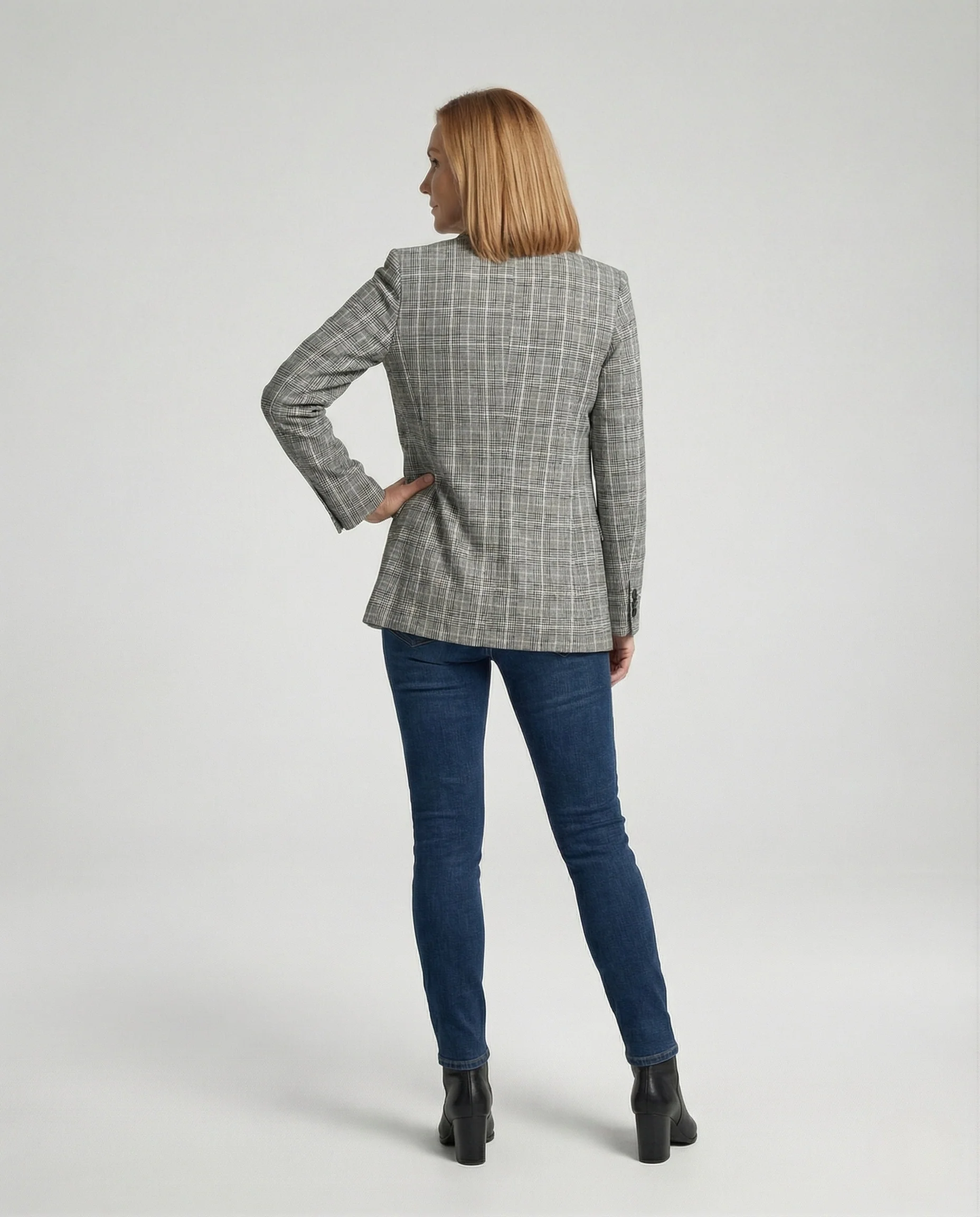 Damen Blazer Oversize Glencheck - Image 3