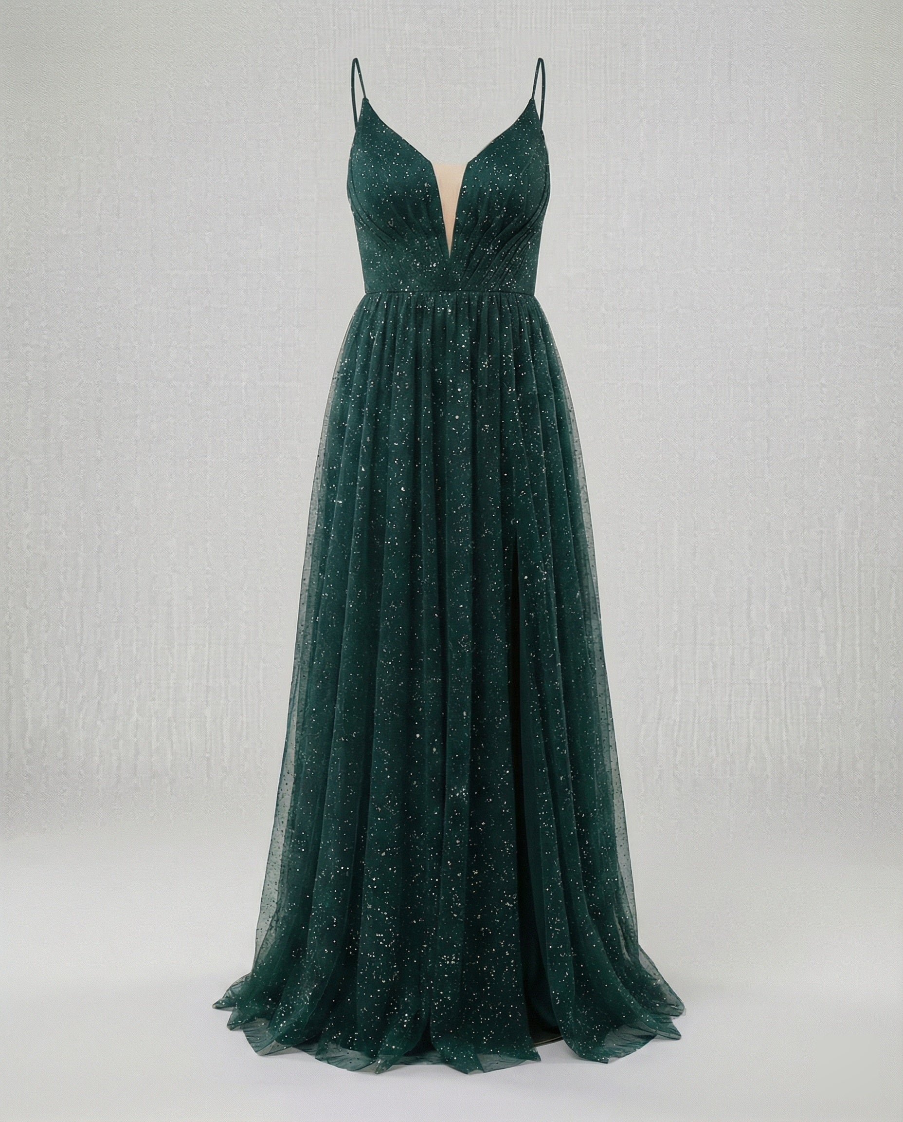 Abendkleid elegant glitzernd mit Schlitz - Image 5