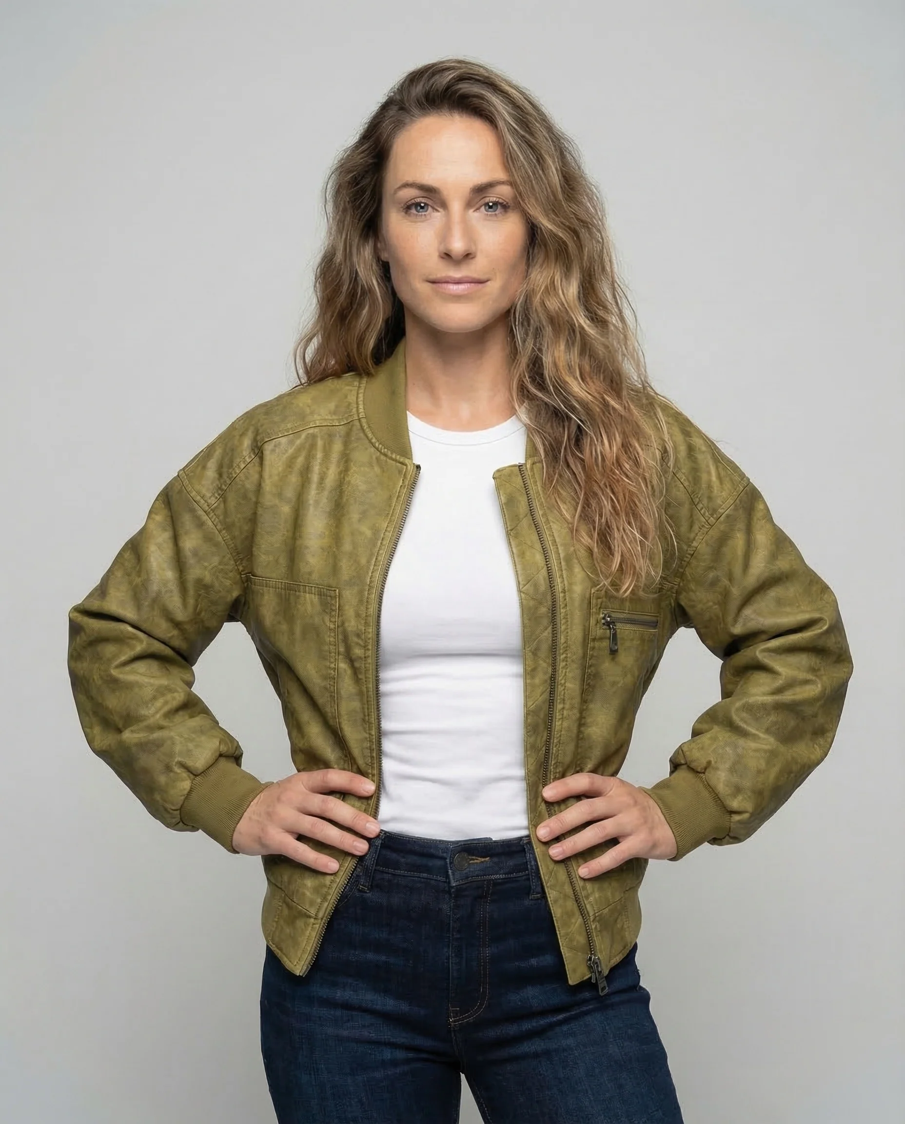 Damen Bomberjacke Vintage - Image 2