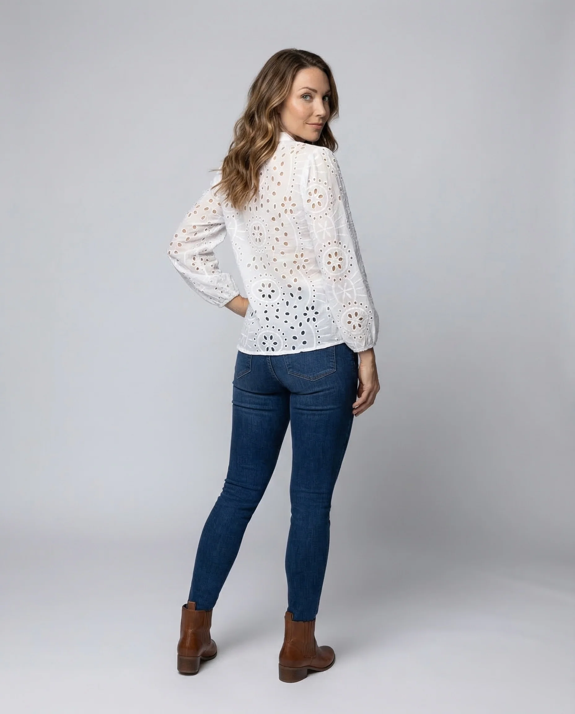 Damen Strickjacke Ajour - Image 4