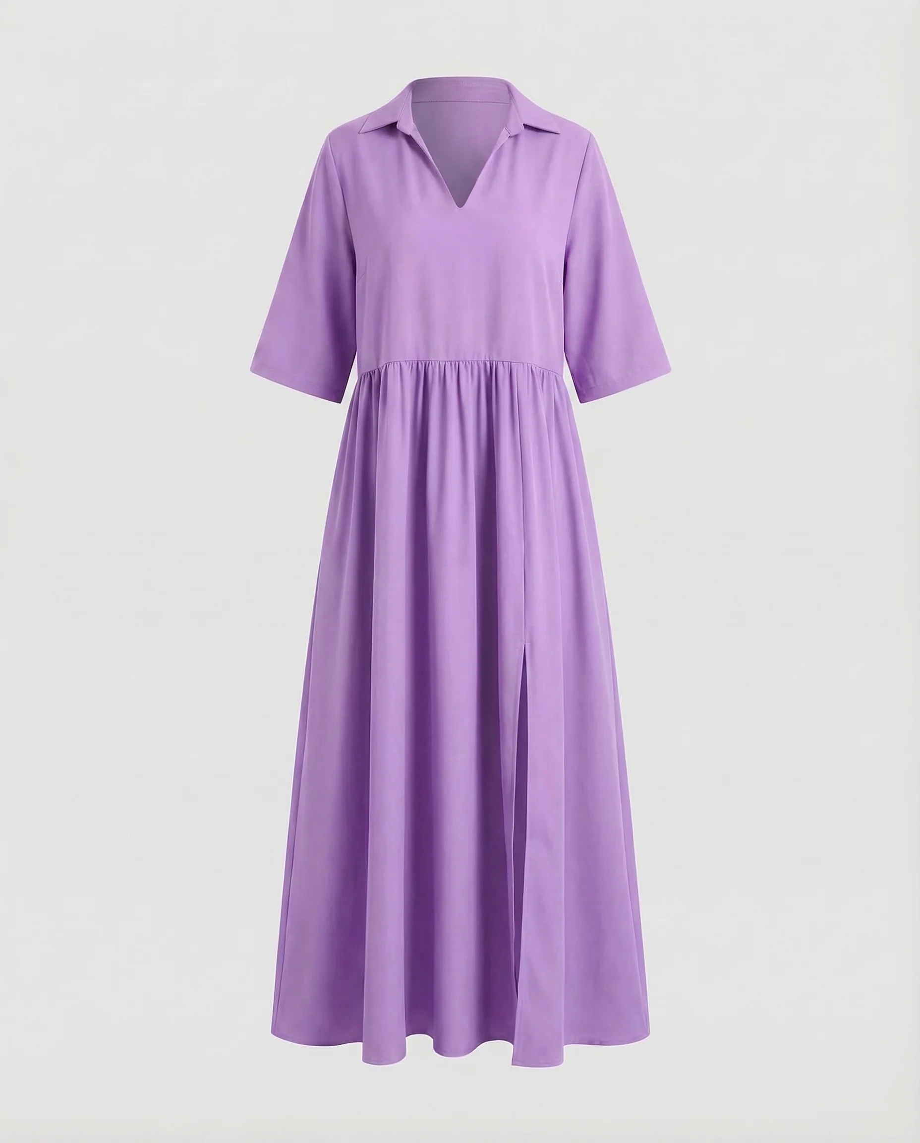 Maxikleid Damen Hemdblusenkleid - Image 10