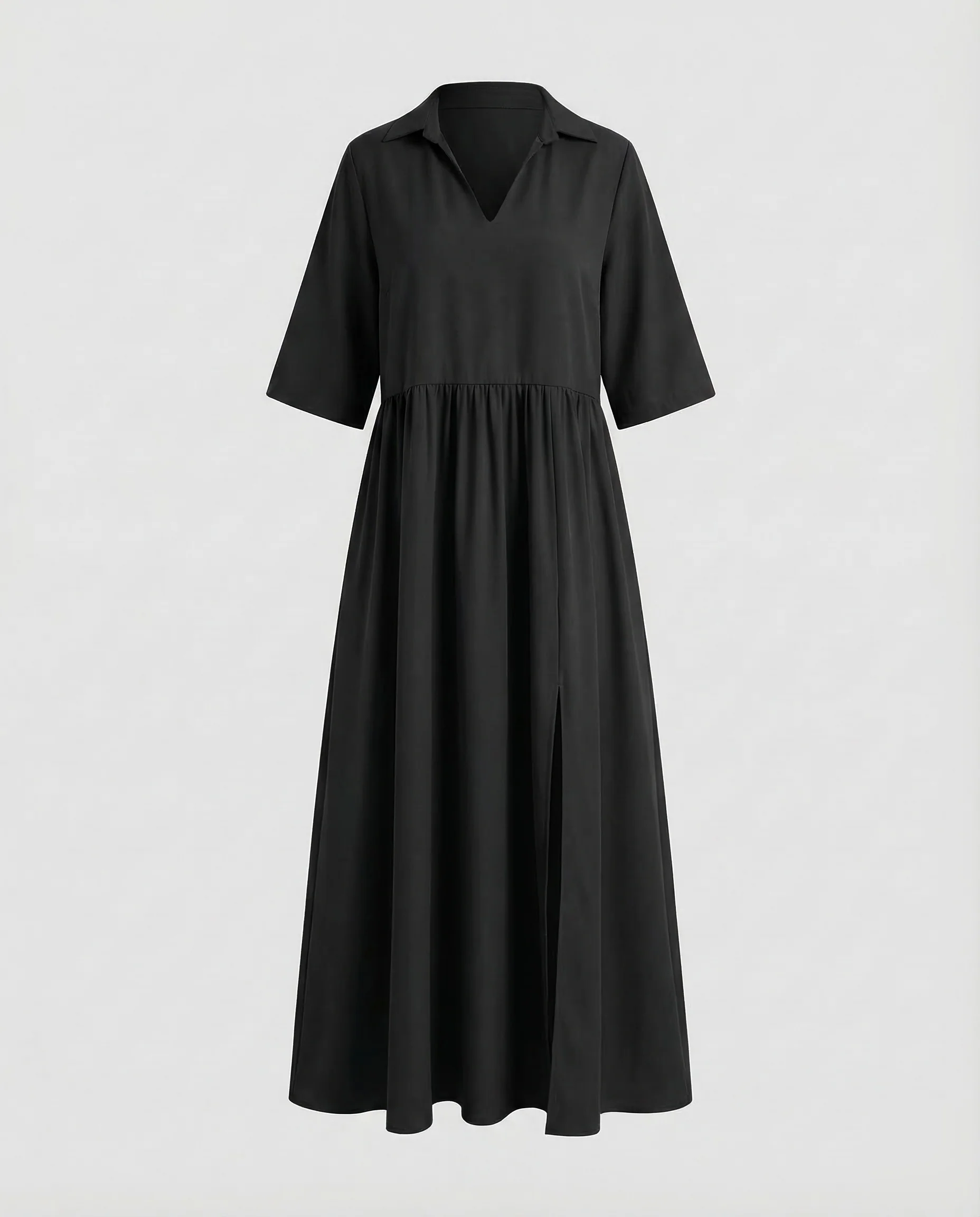 Maxikleid Damen Hemdblusenkleid - Image 8