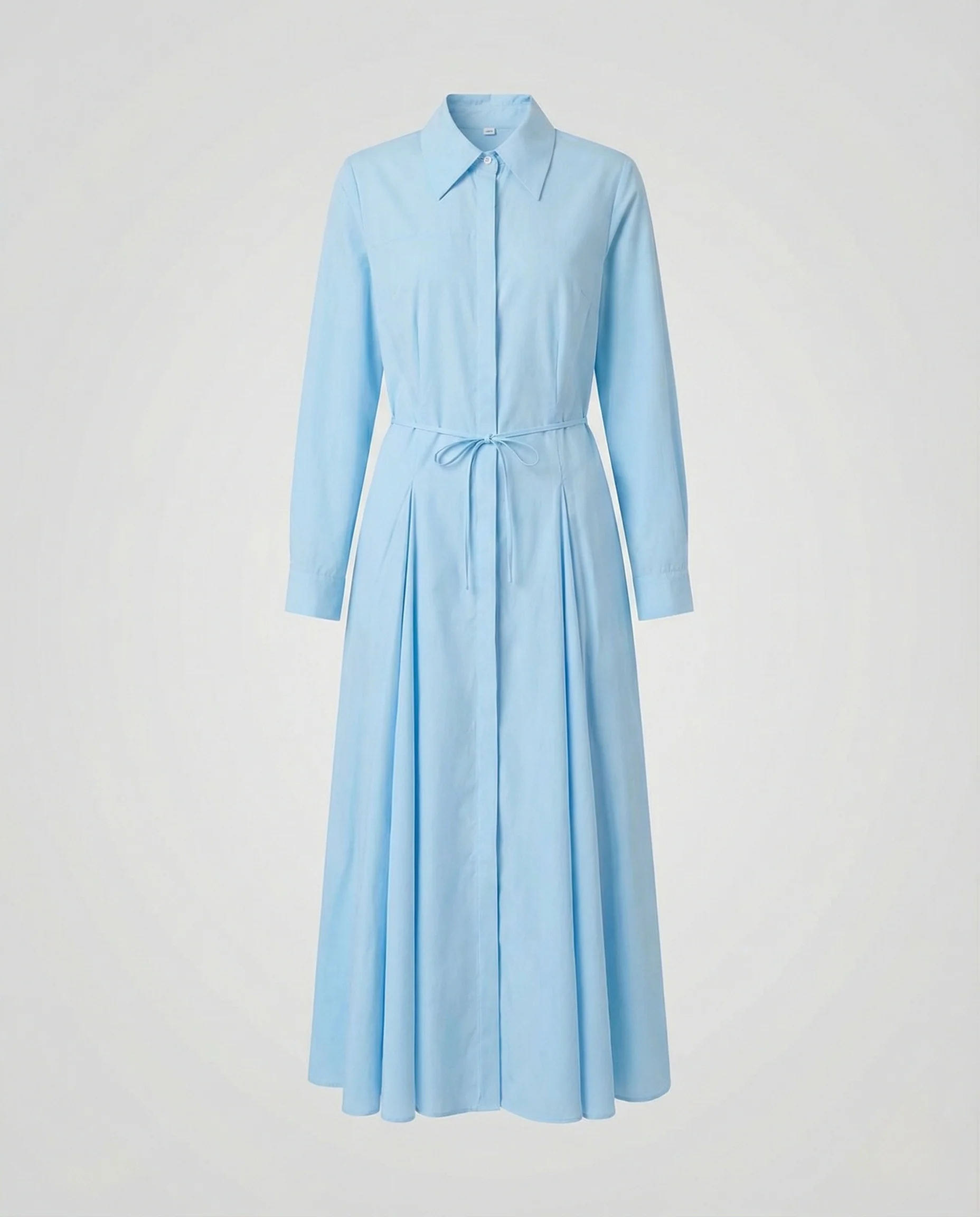 Damen Hemdblusenkleid mit Faltenrock - Image 4