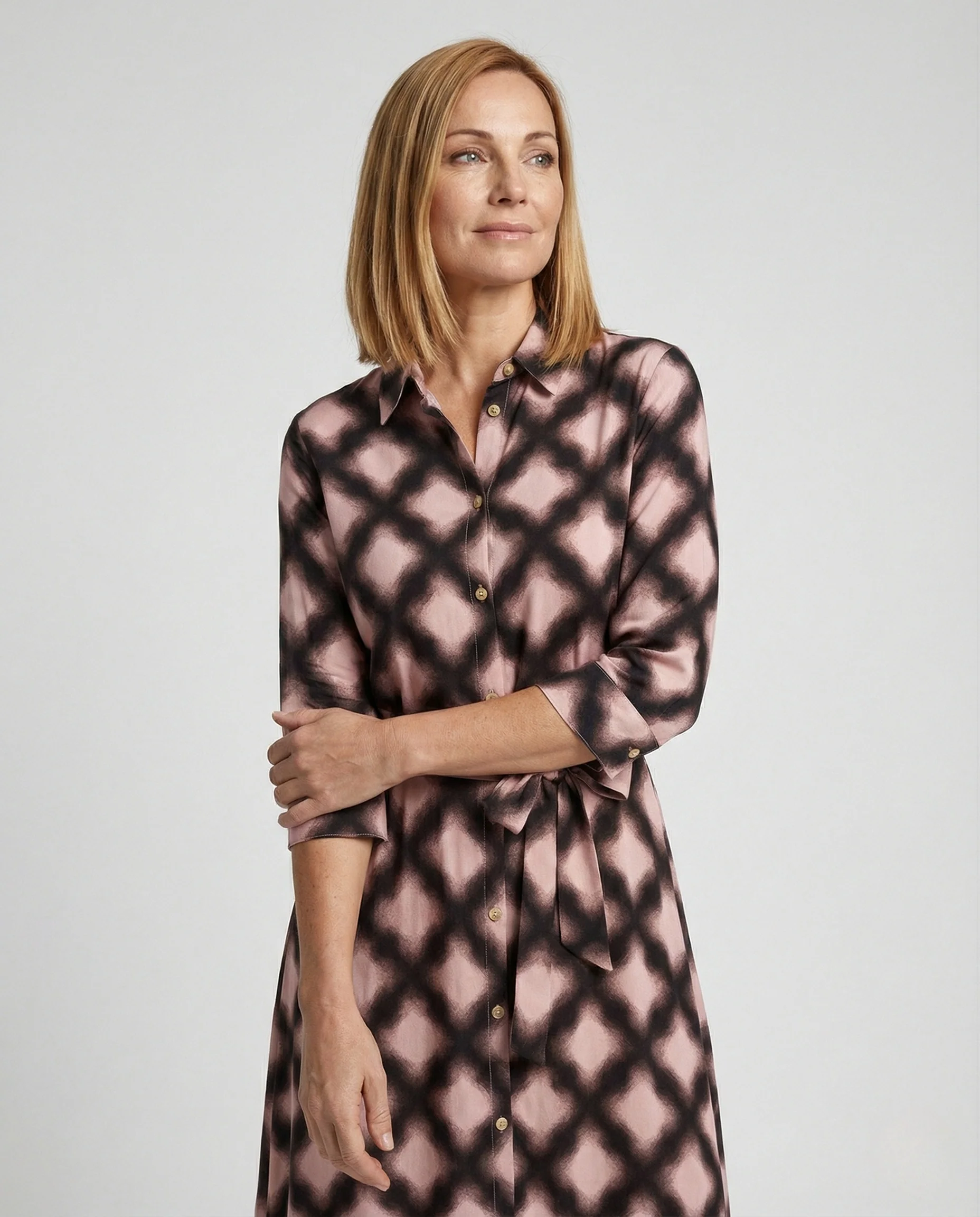 Damen Hemdblusenkleid A-Linie - Image 2