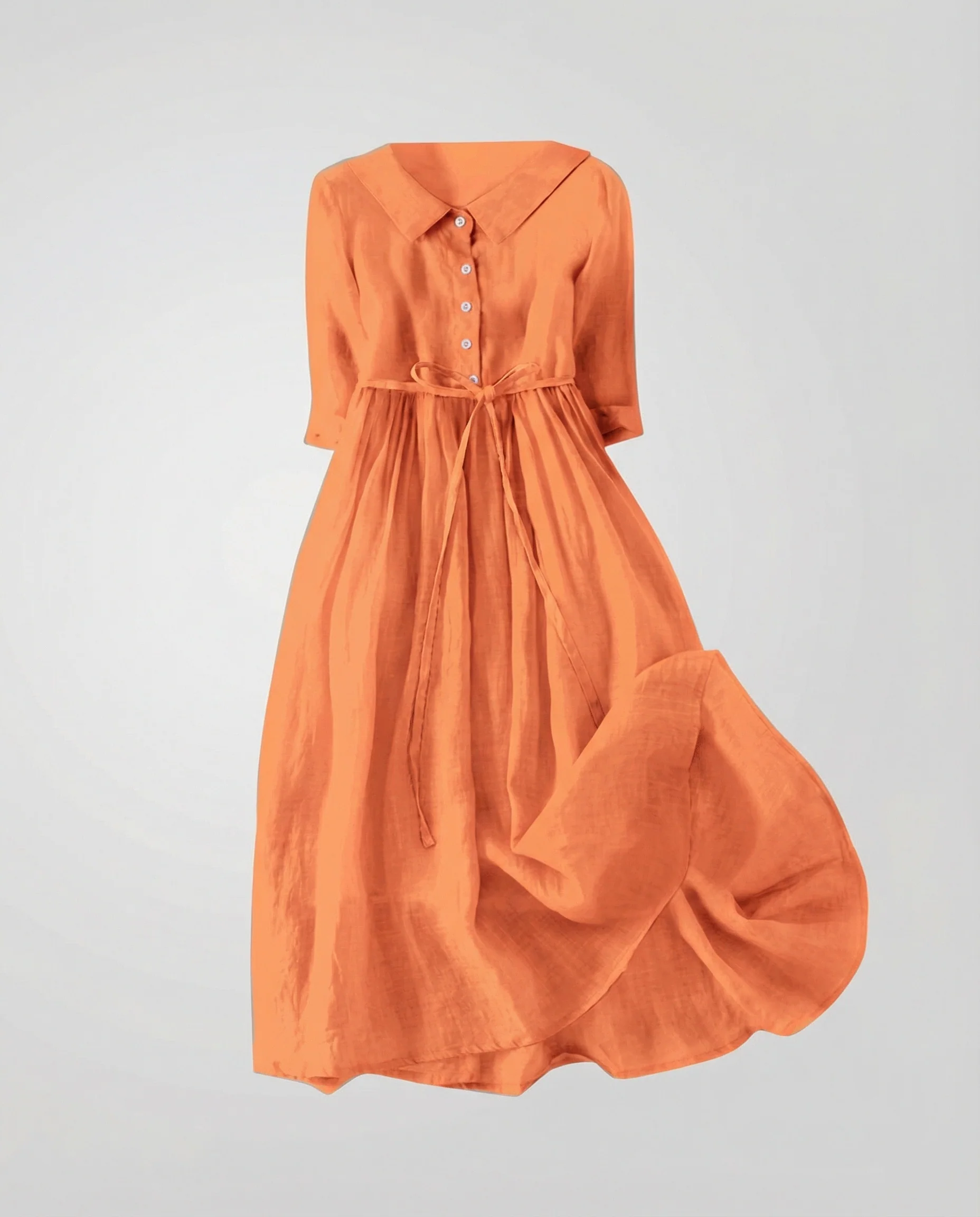 Damen Maxikleid Hemdblusenkleid Gänseblümchen - Image 12