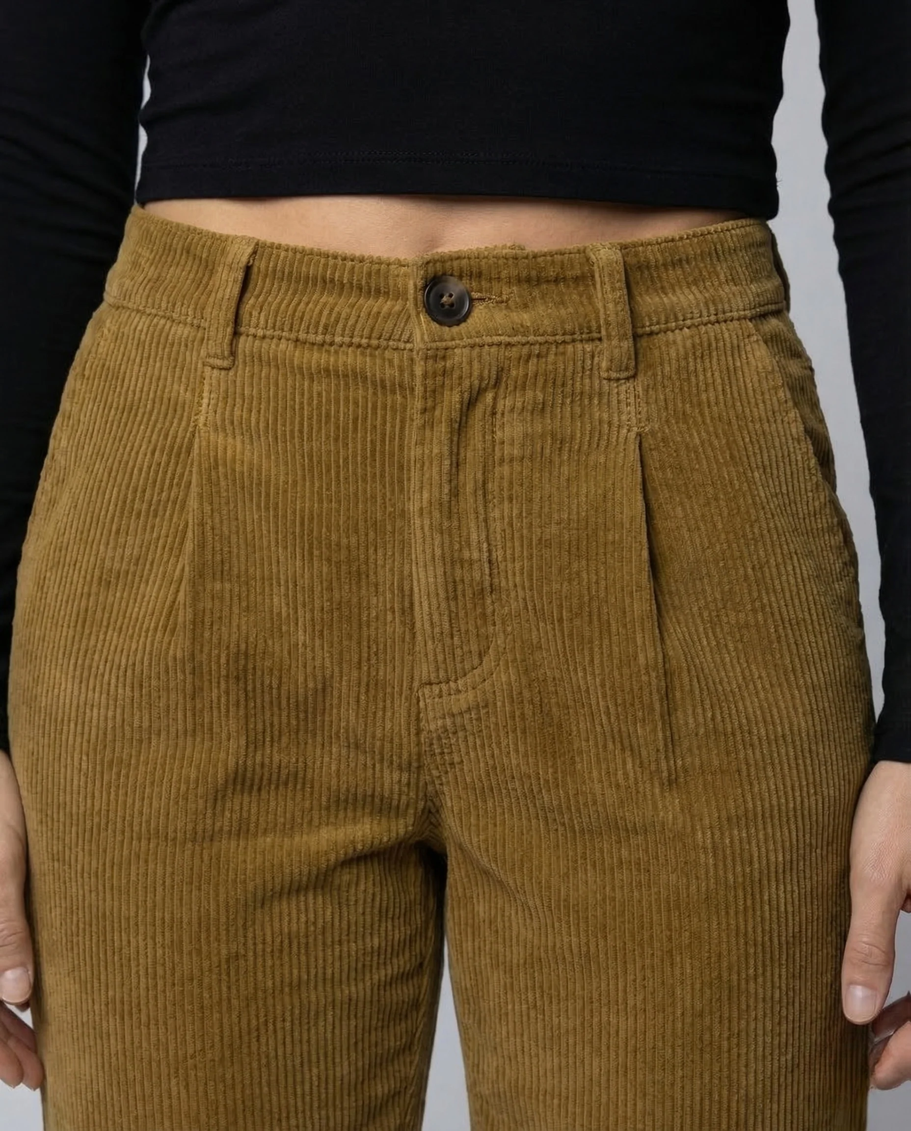 Damen Cordhose Weit Elastikbund - Image 3