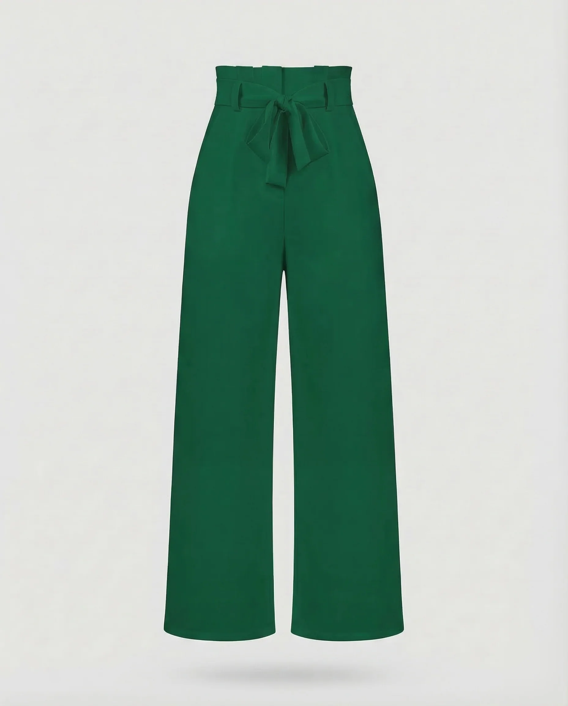 Damen Hose High Waist Bindegürtel - Image 13