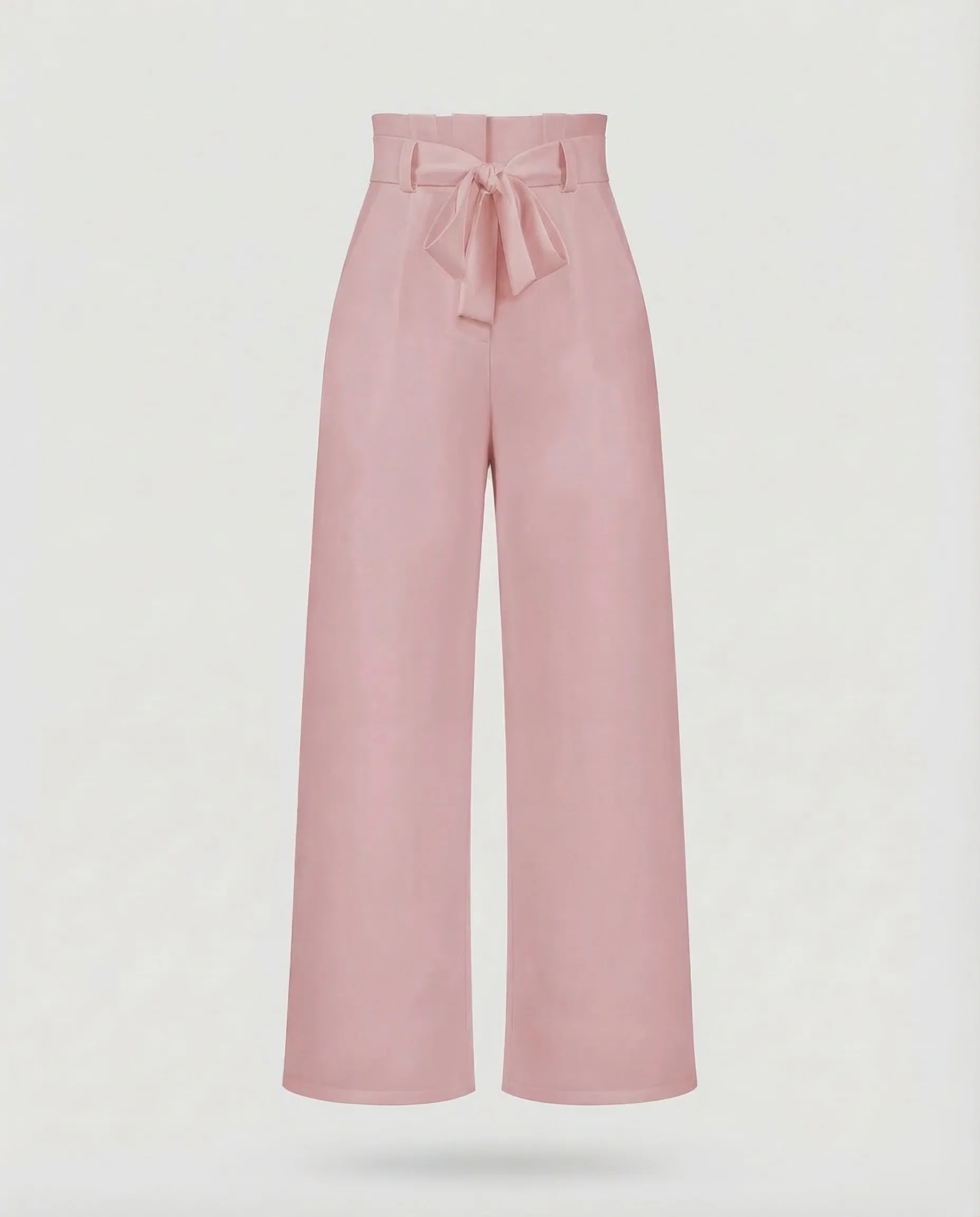 Damen Hose High Waist Bindegürtel - Image 14