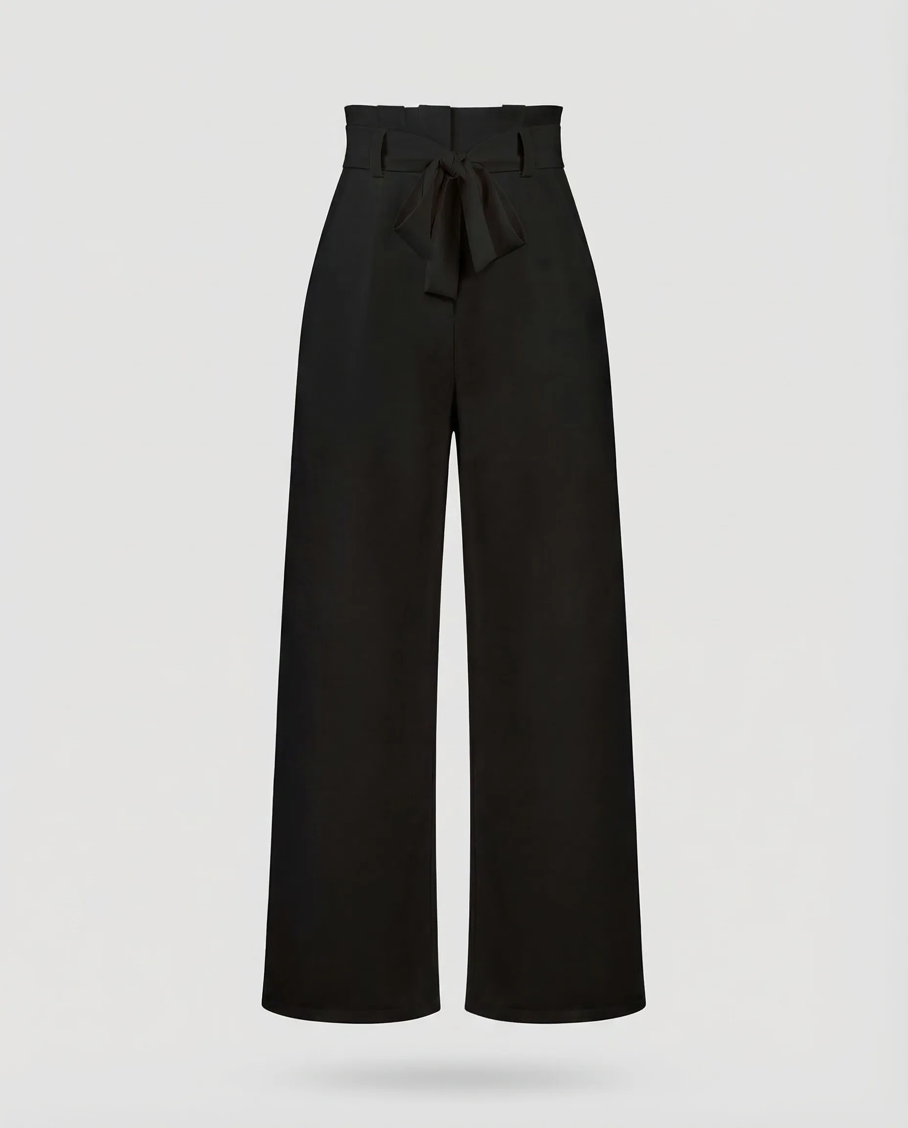 Damen Hose High Waist Bindegürtel - Image 5