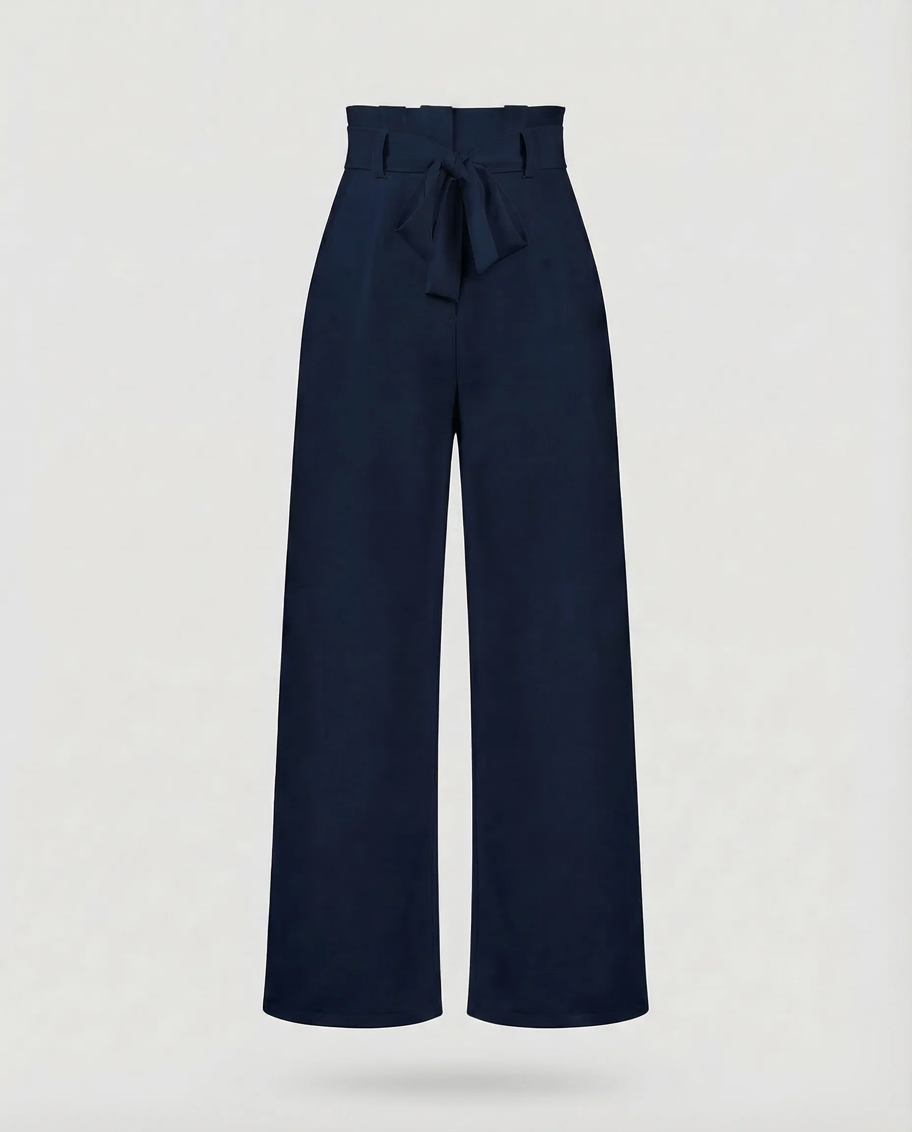 Damen Hose High Waist Bindegürtel - Image 9