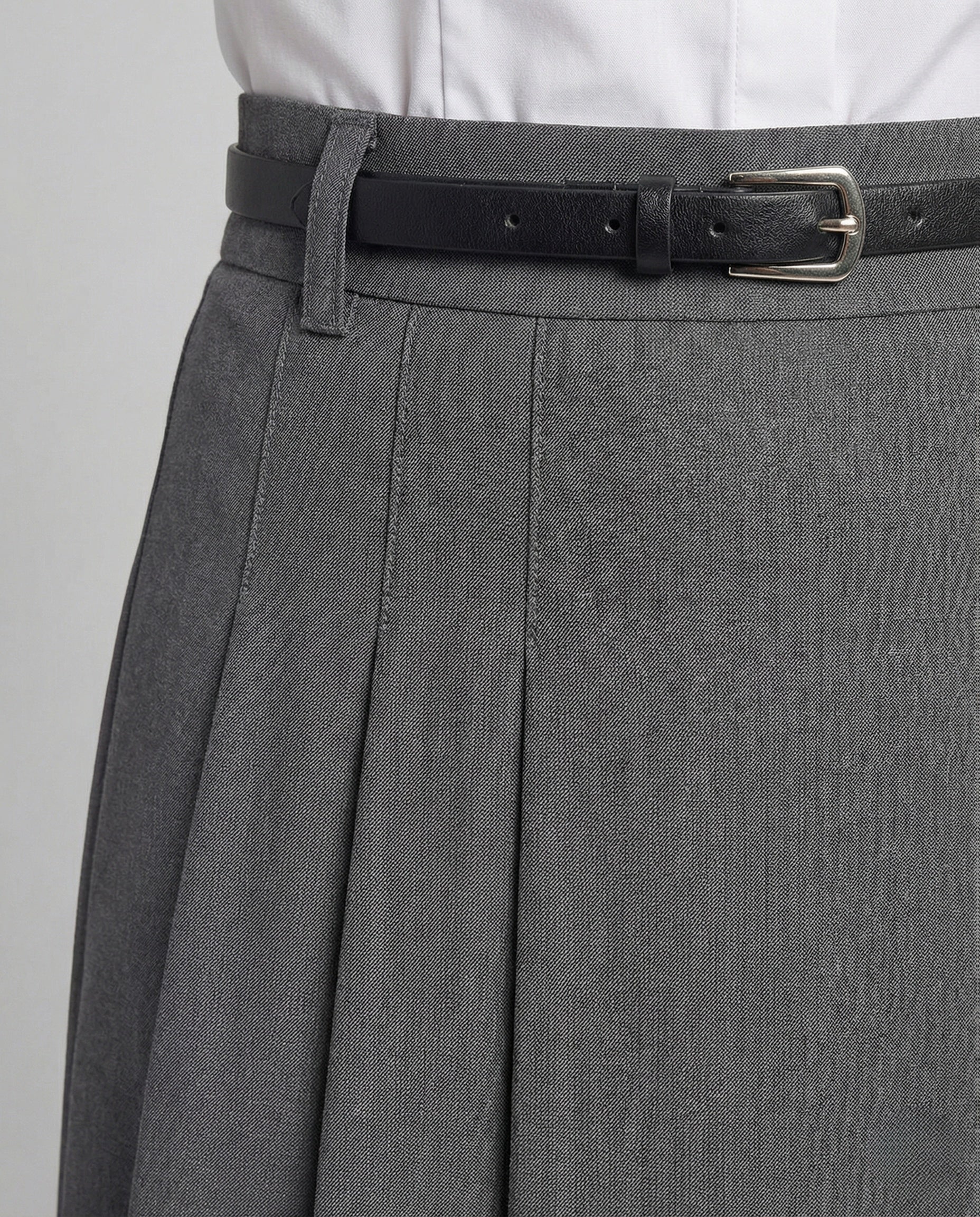 Midirock Damen Plissee A-Linie High Waist - Image 4