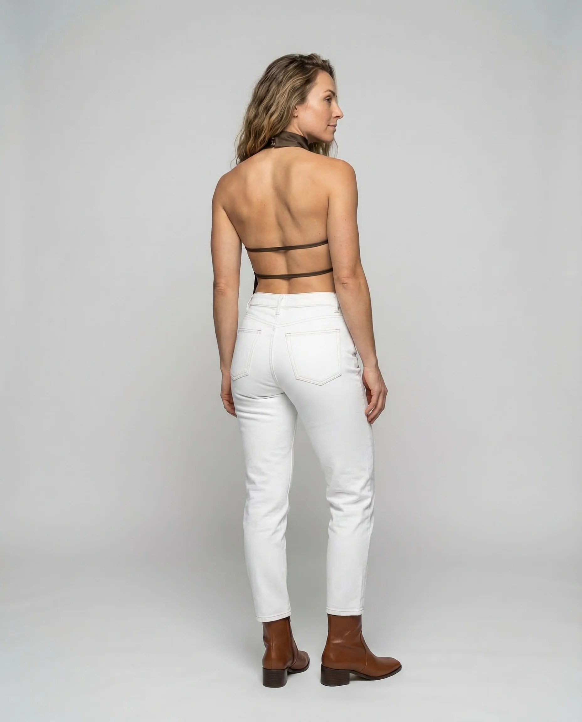 Damen Halter Top Stehkragen - Image 4
