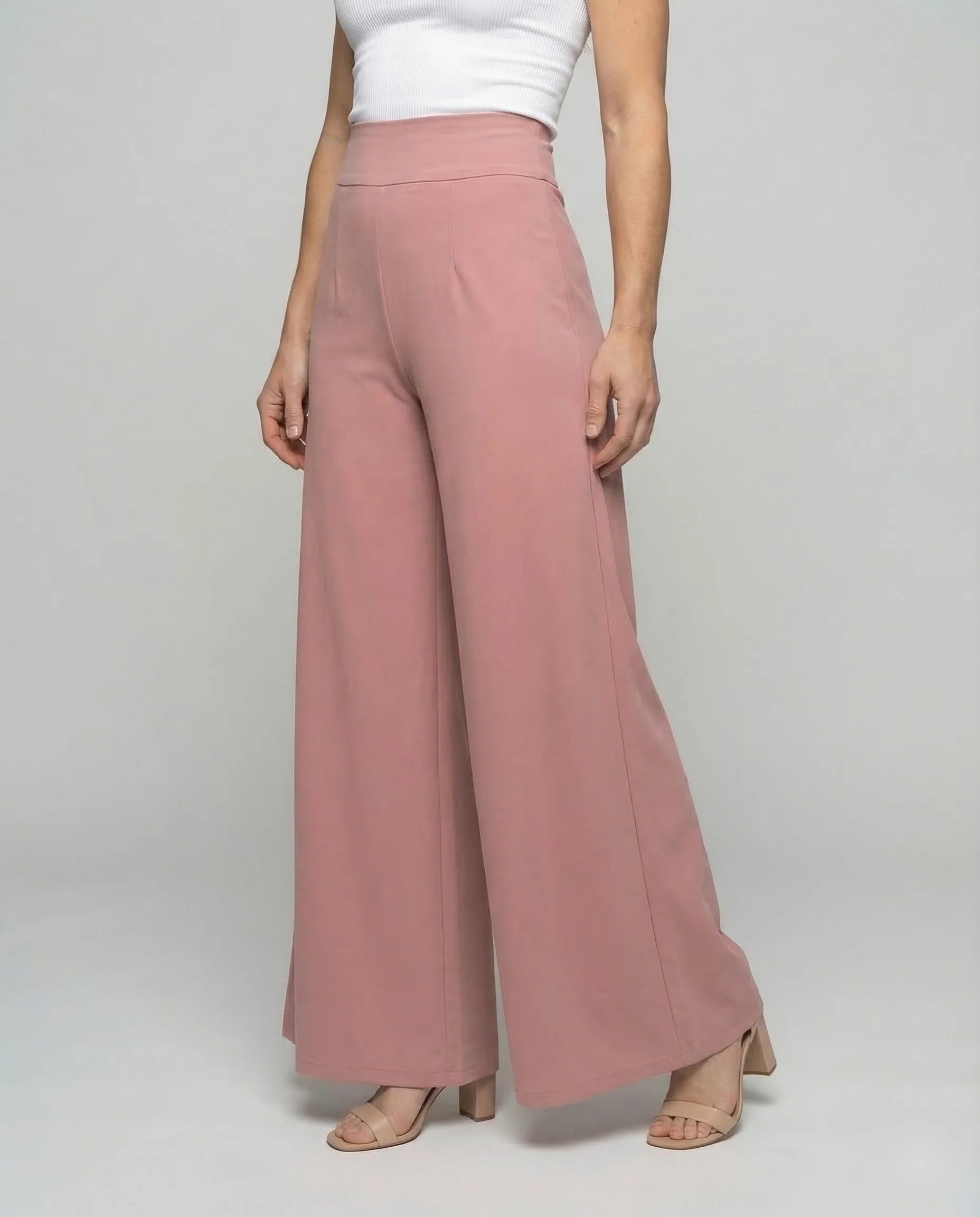 Damen Palazzo Hose Bodenlang - Image 2