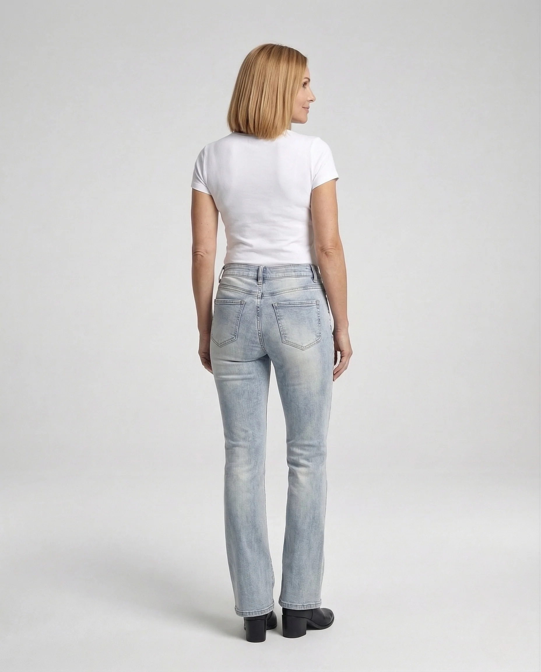 Damen Bootcut Jeans High Waist mit Stretch - Image 4