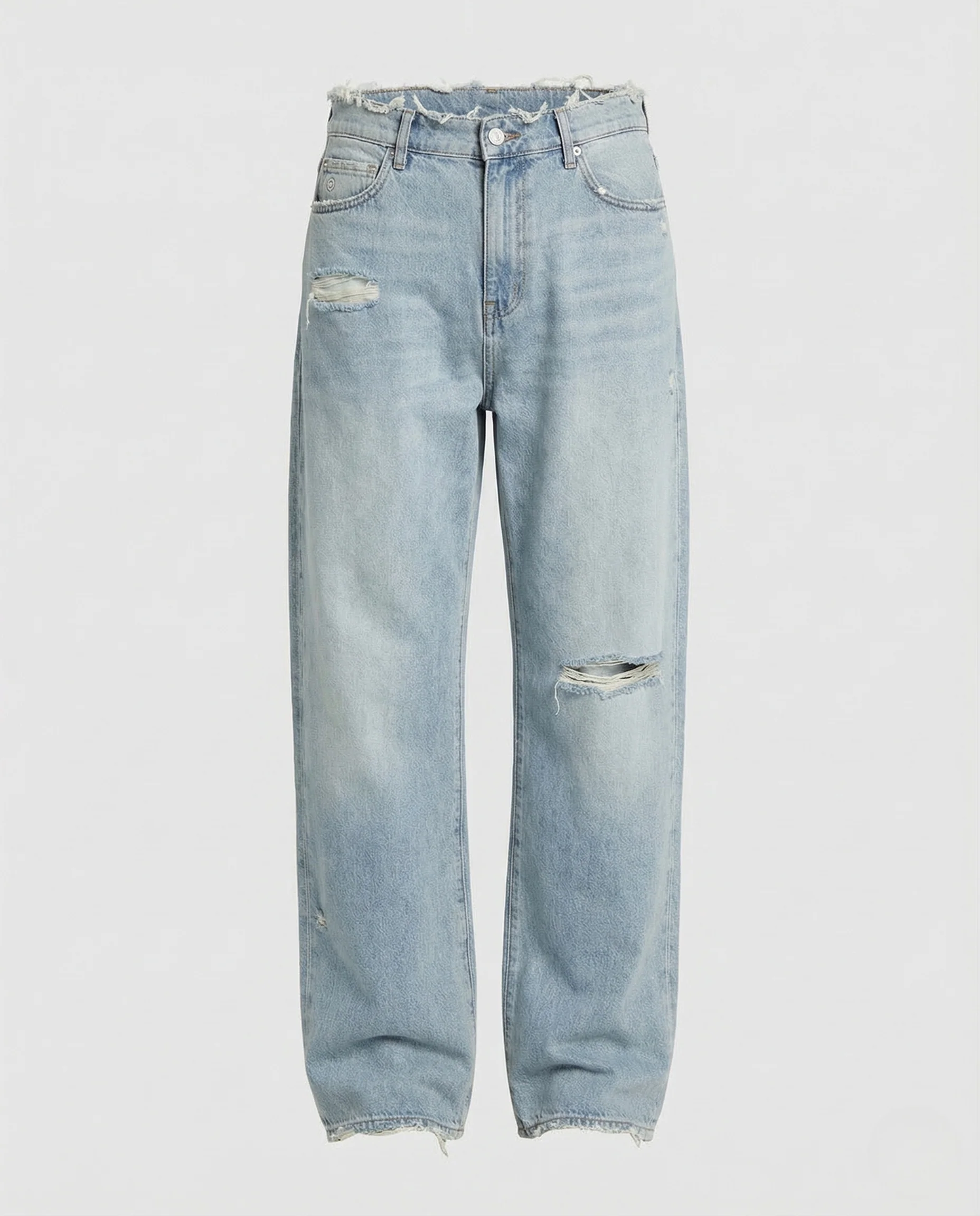 Damen Boyfriend Jeans High Waist Used Look - Image 5