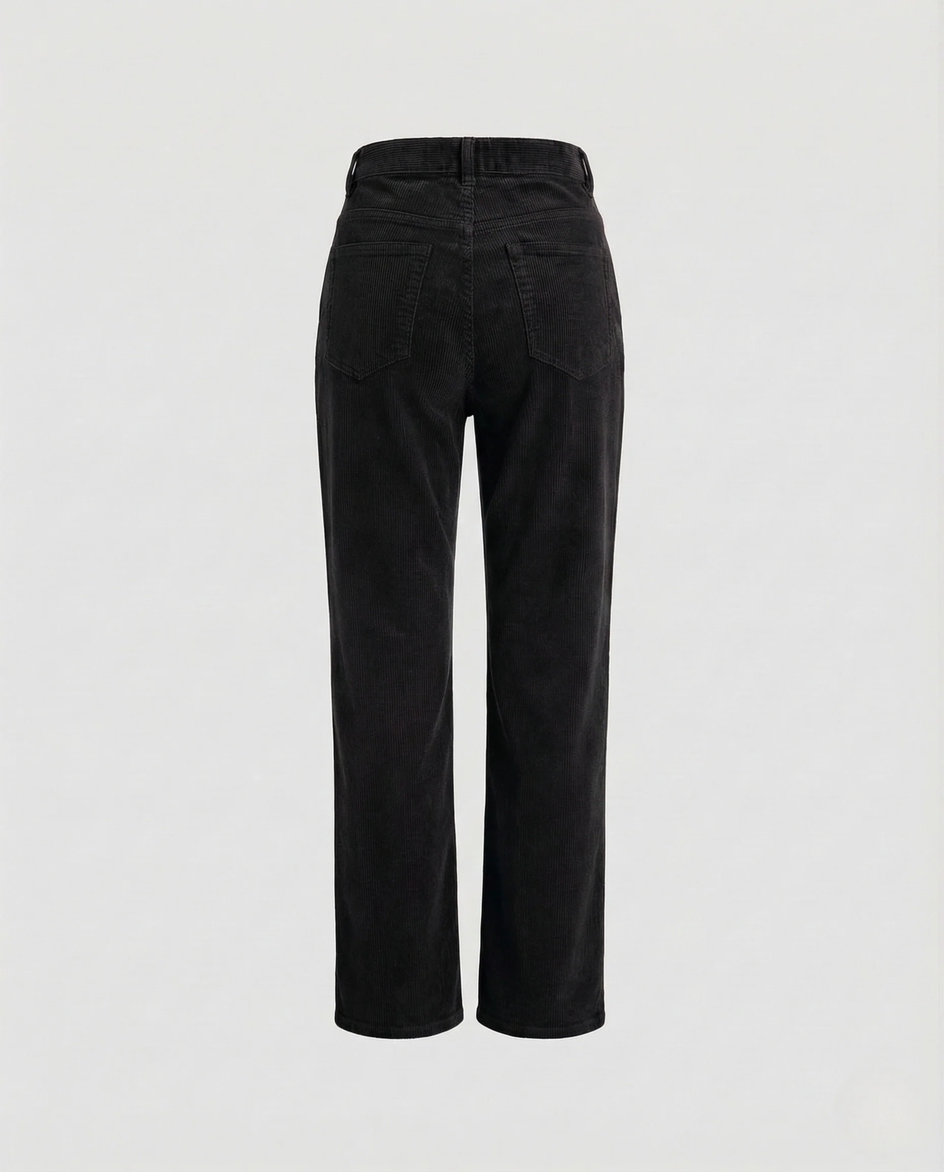 Damen Cordhose High Waist Gerades Bein Gesäßtaschen - Image 8