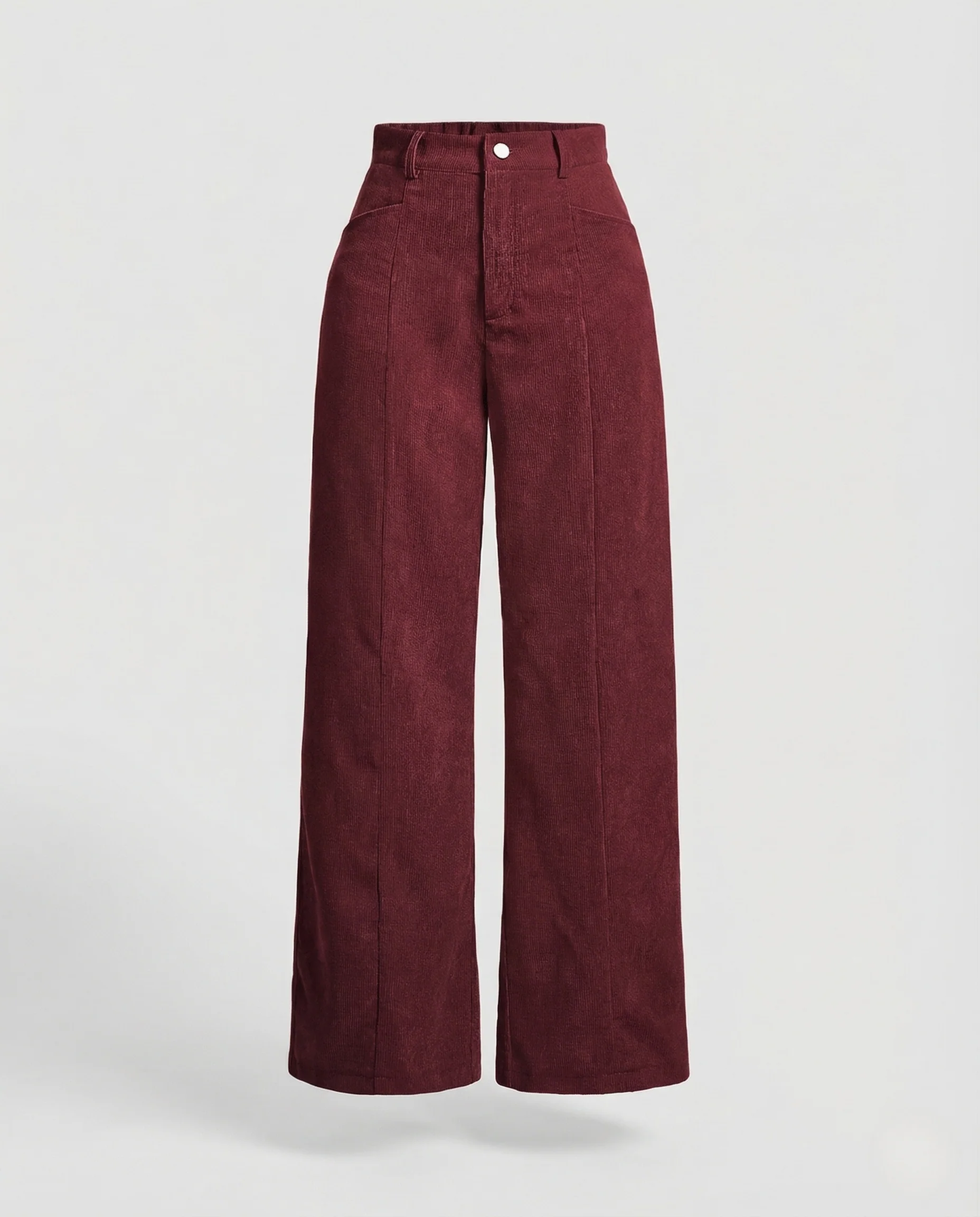Damen Cordhose Bügelfalte Weit - Image 5