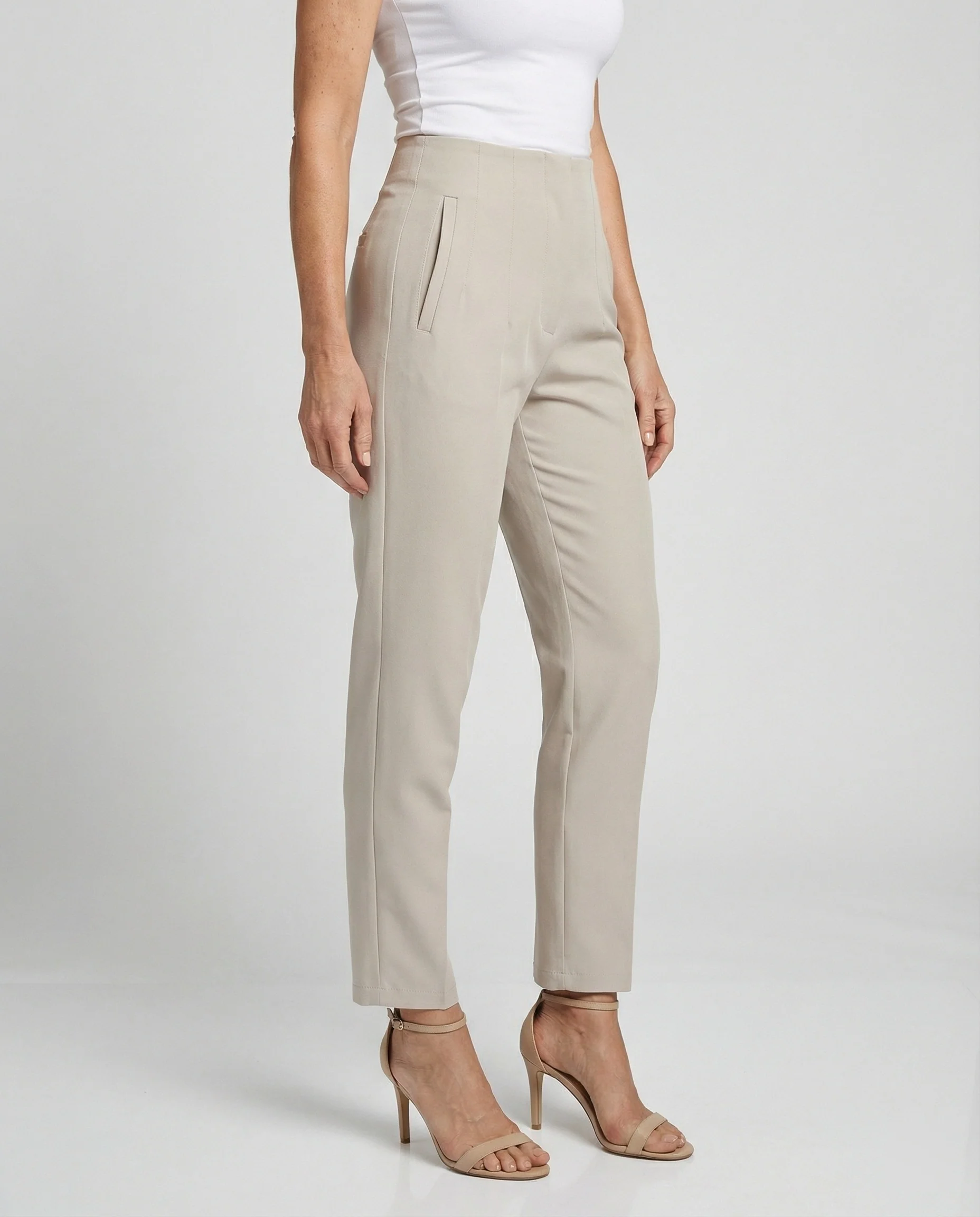 Freizeitkleidung Damen Anzughose High Waist - Image 4