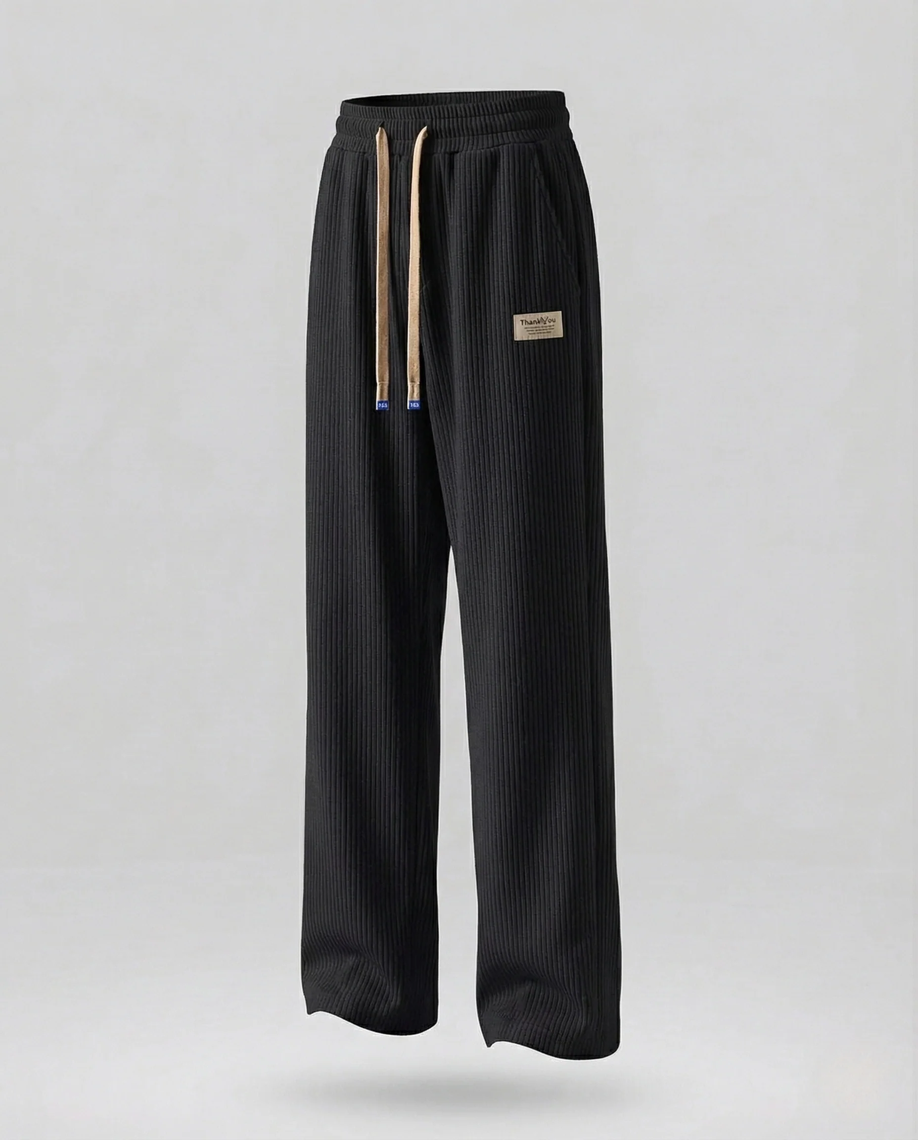 Damen gerippte Loungehose High Waist mit weitem Bein - Image 6