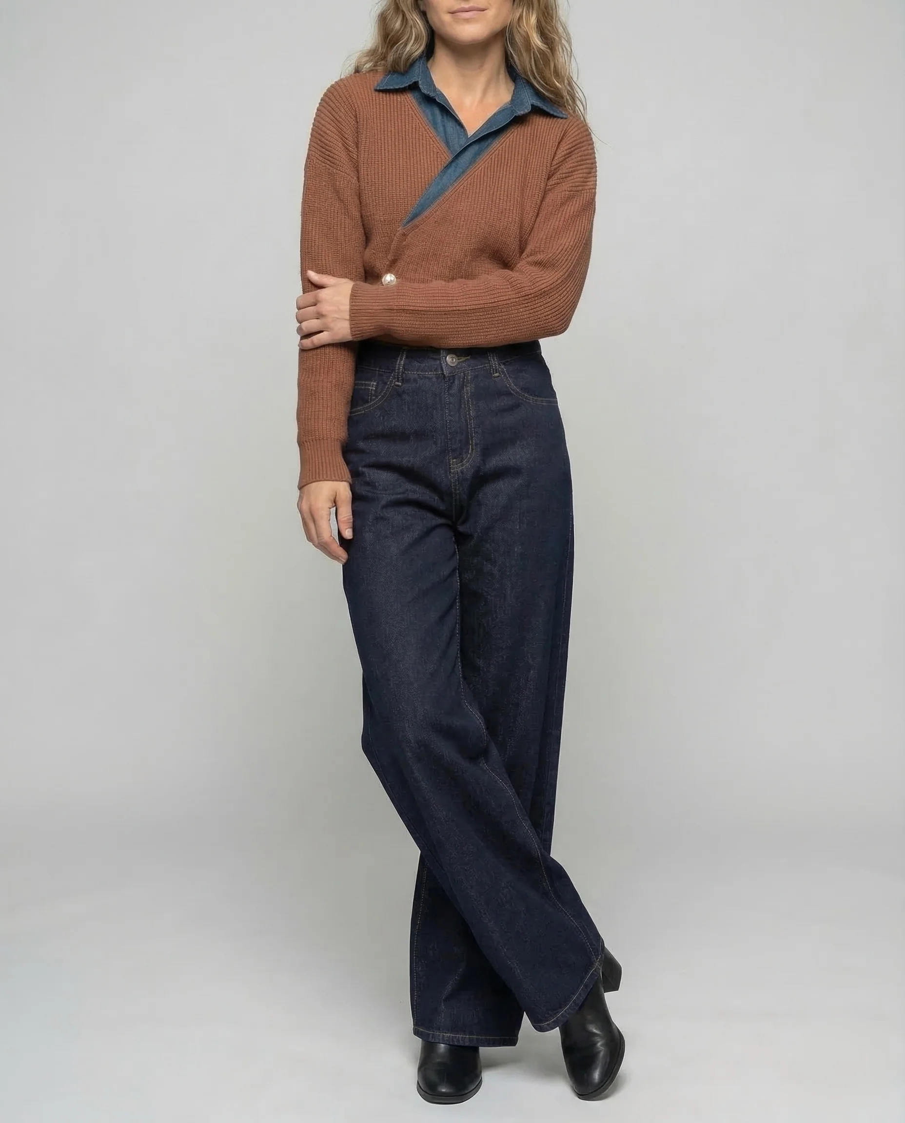Damen Culotte Jeans High Waist - Image 2