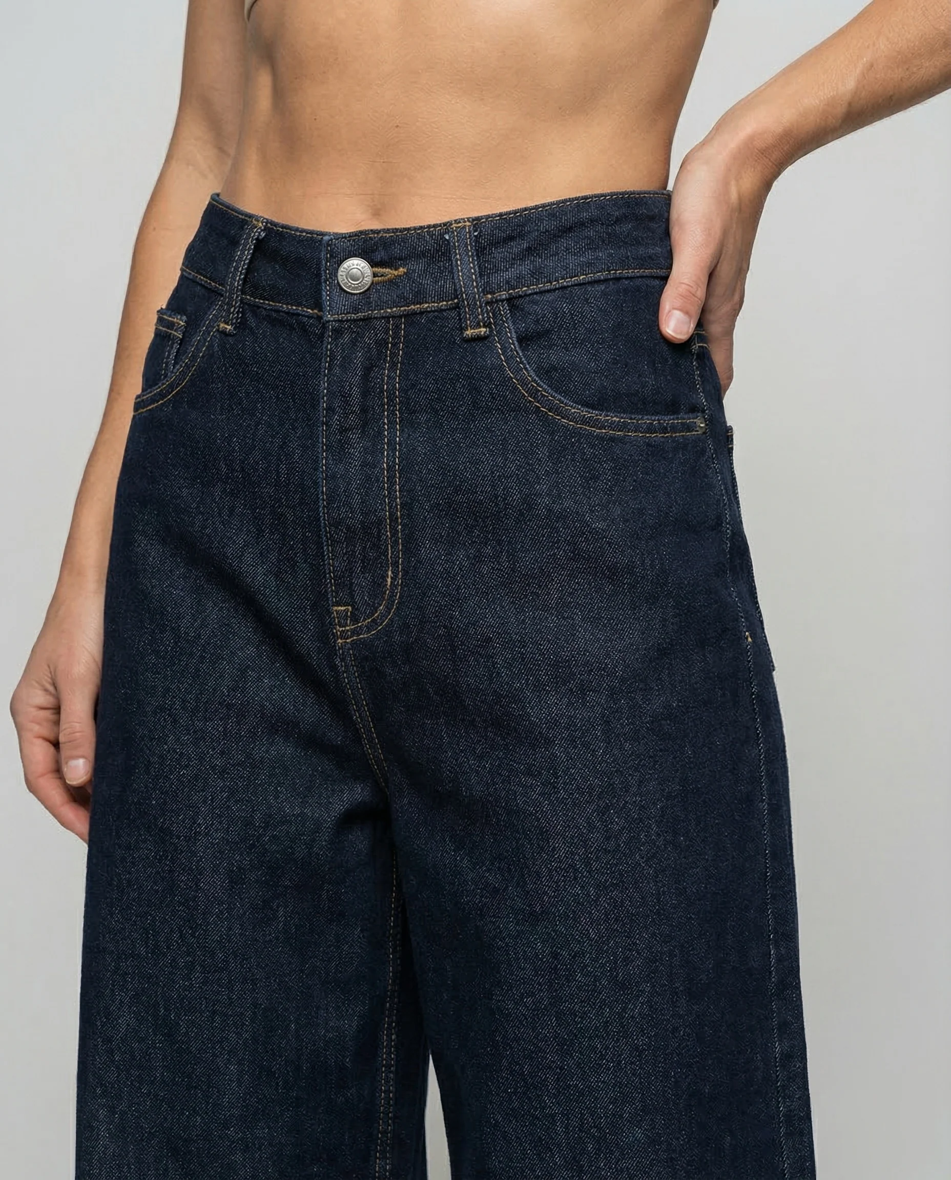 Damen Culotte Jeans High Waist - Image 3