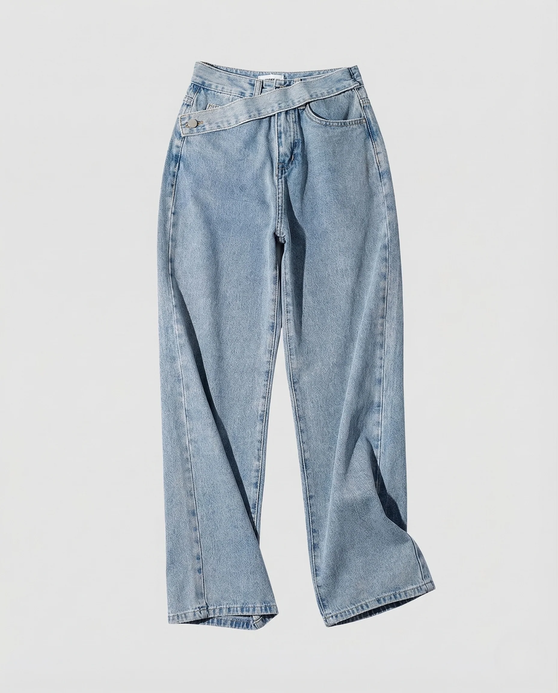 Damen Jeans High Waist Weites Bein - Image 5