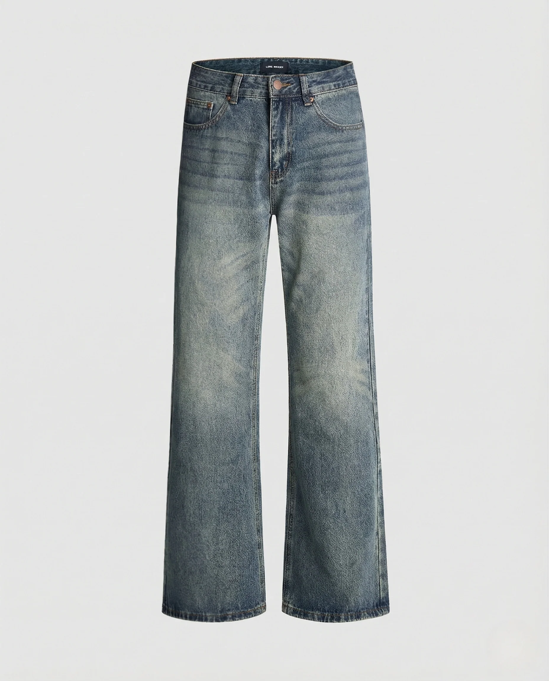 Damen High Waist Jeans Weit - Image 5
