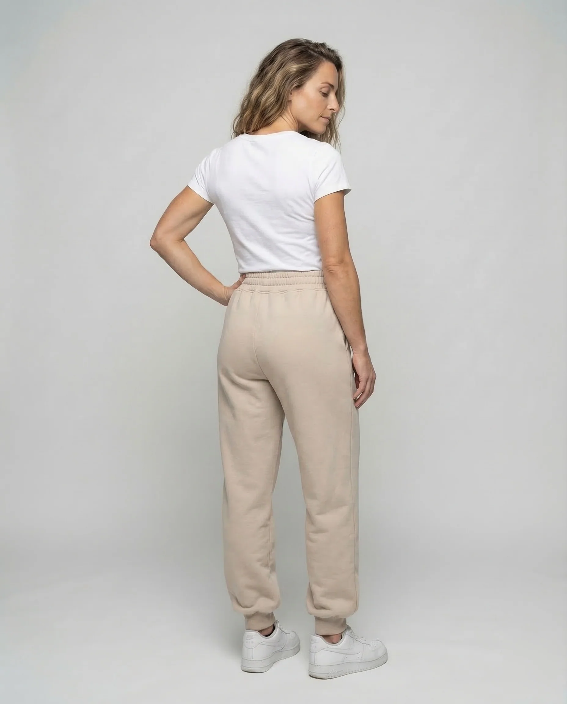 Damen Jogginghose High Waist Bundfalten - Image 4